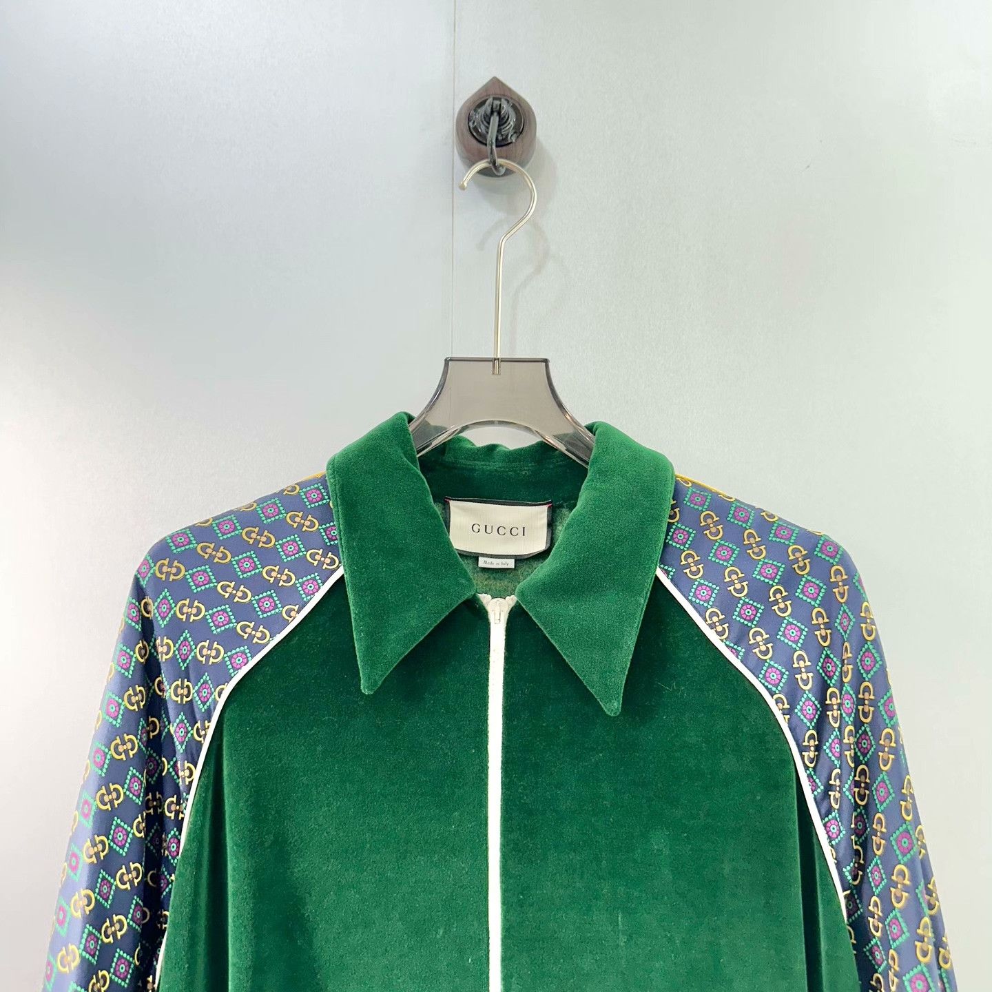 Gucci Gucci Printed Green Light Jacket S Men Size US S / EU 44-46 / 1 - 3 Thumbnail