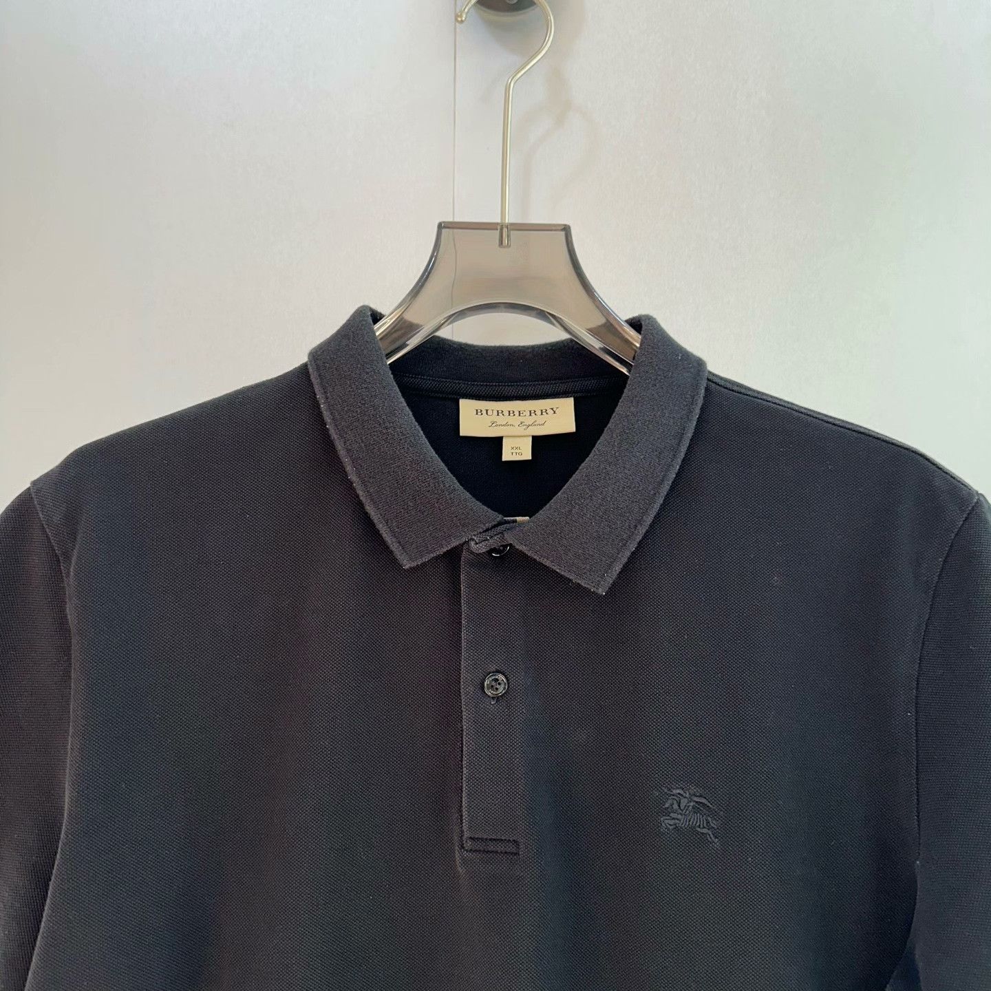 Burberry Burberry Retro Embroidered Black Polo S Men Size US S / EU 44-46 / 1 - 3 Thumbnail
