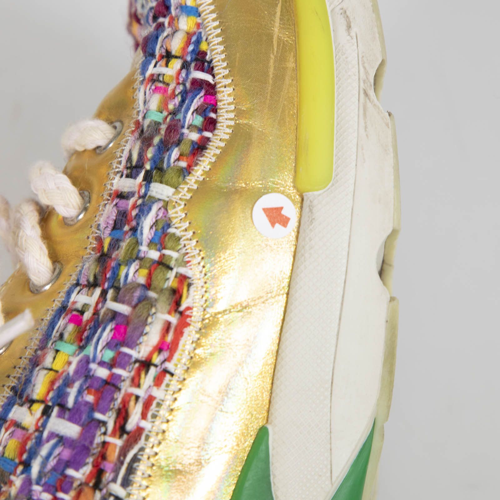 Chanel Tweed Holographic Trainers Size US 7.5 / IT 37.5 - 6 Thumbnail