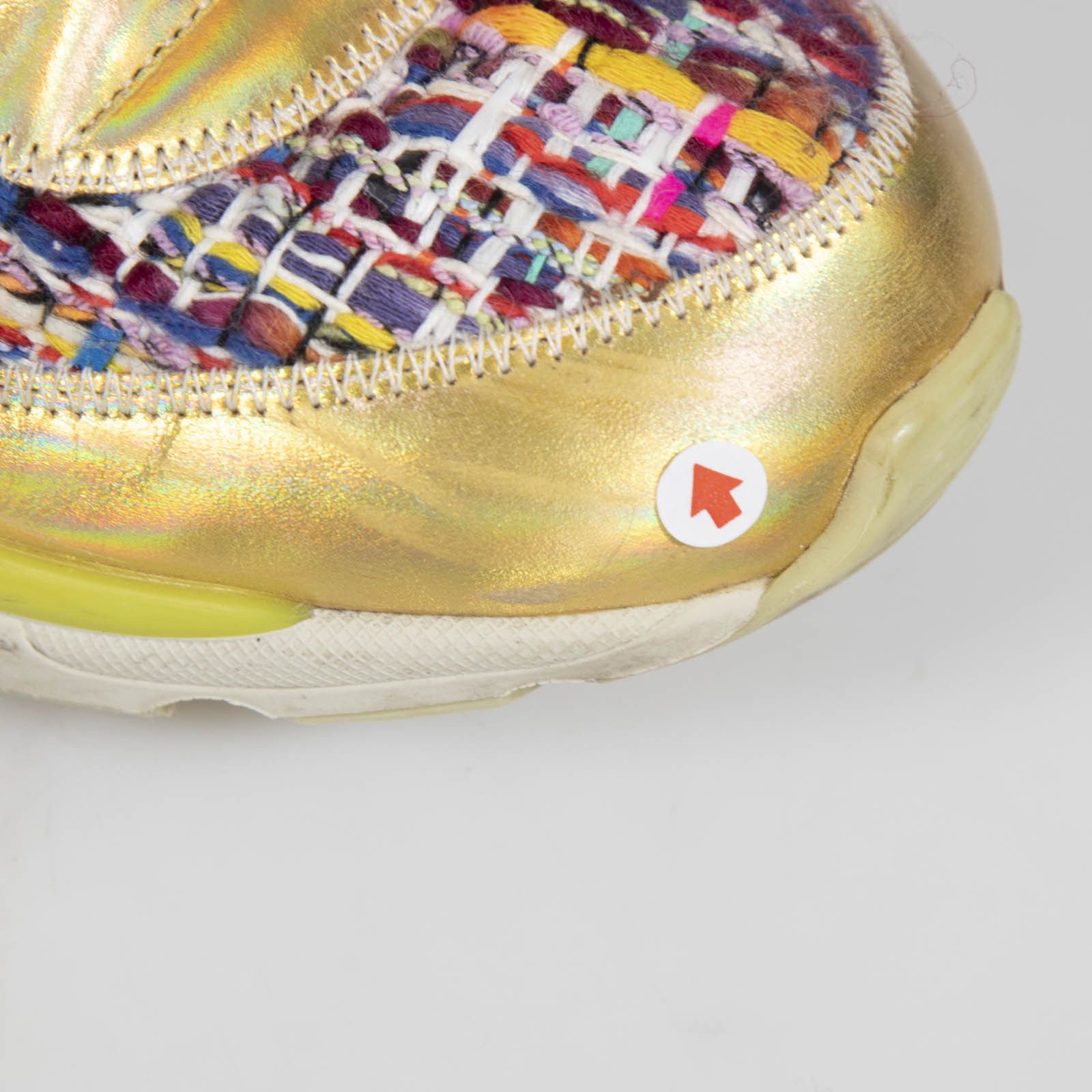 Chanel Tweed Holographic Trainers Size US 7.5 / IT 37.5 - 18 Thumbnail