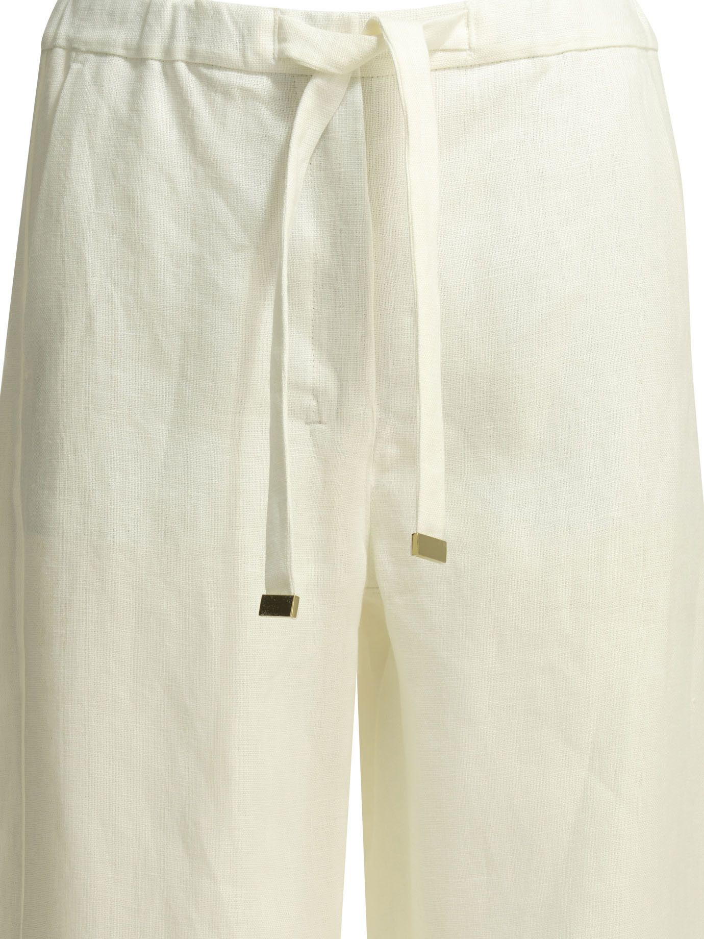 Max Mara Casual Linen Pants Size 28" / US 6 / IT 42 - 4 Thumbnail