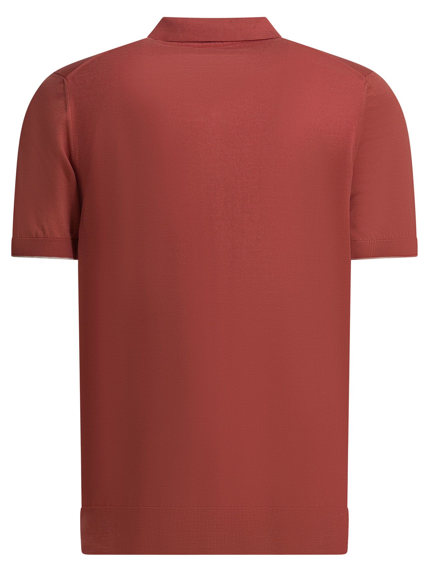 Brunello Cucinelli Cotton Buttonless Polo Shirt Size US L / EU 52-54 / 3 - 2 Thumbnail