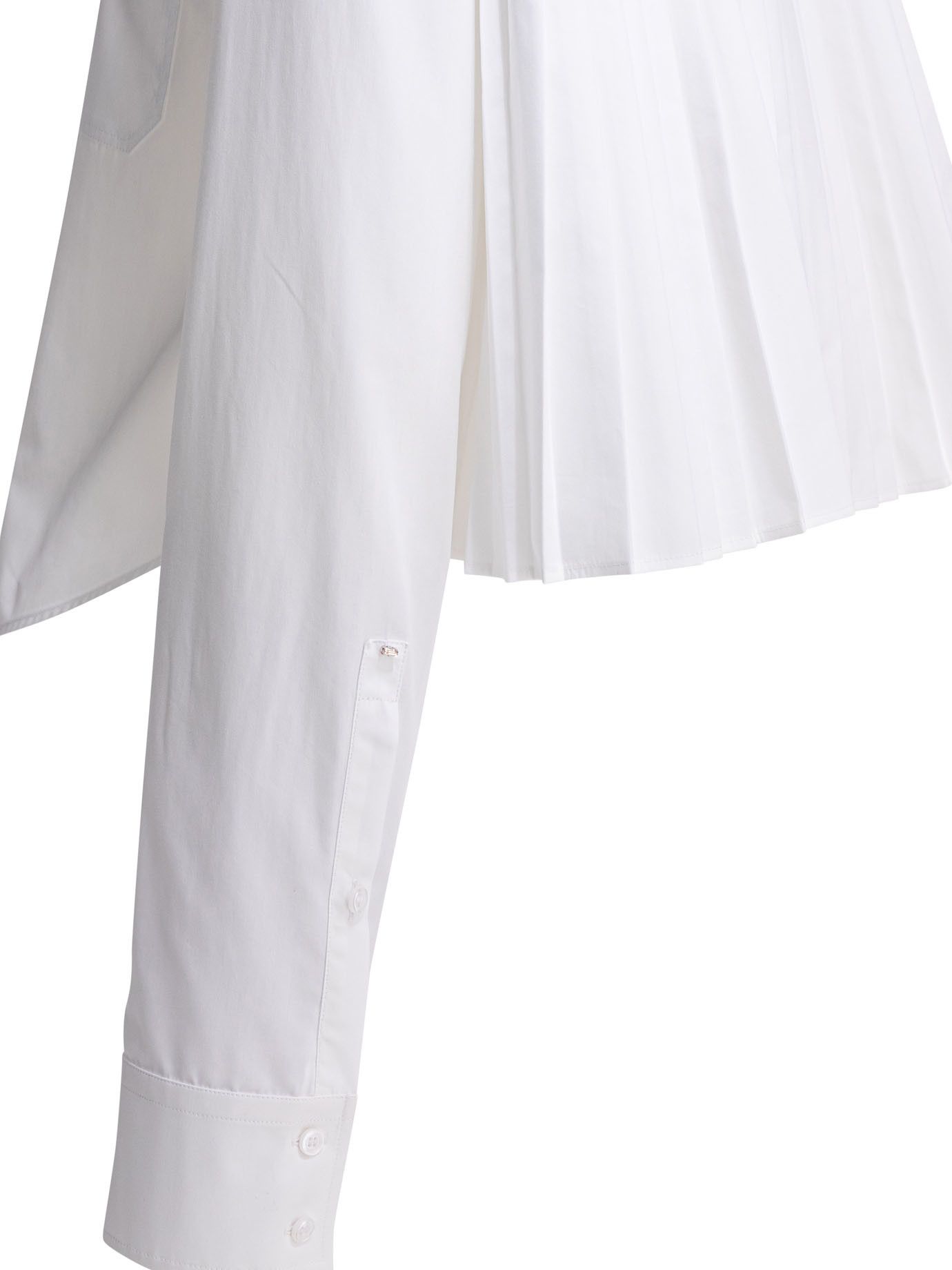 Max Mara Cotton Shirt With Pleated Back Size M / US 6-8 / IT 42-44 - 4 Thumbnail