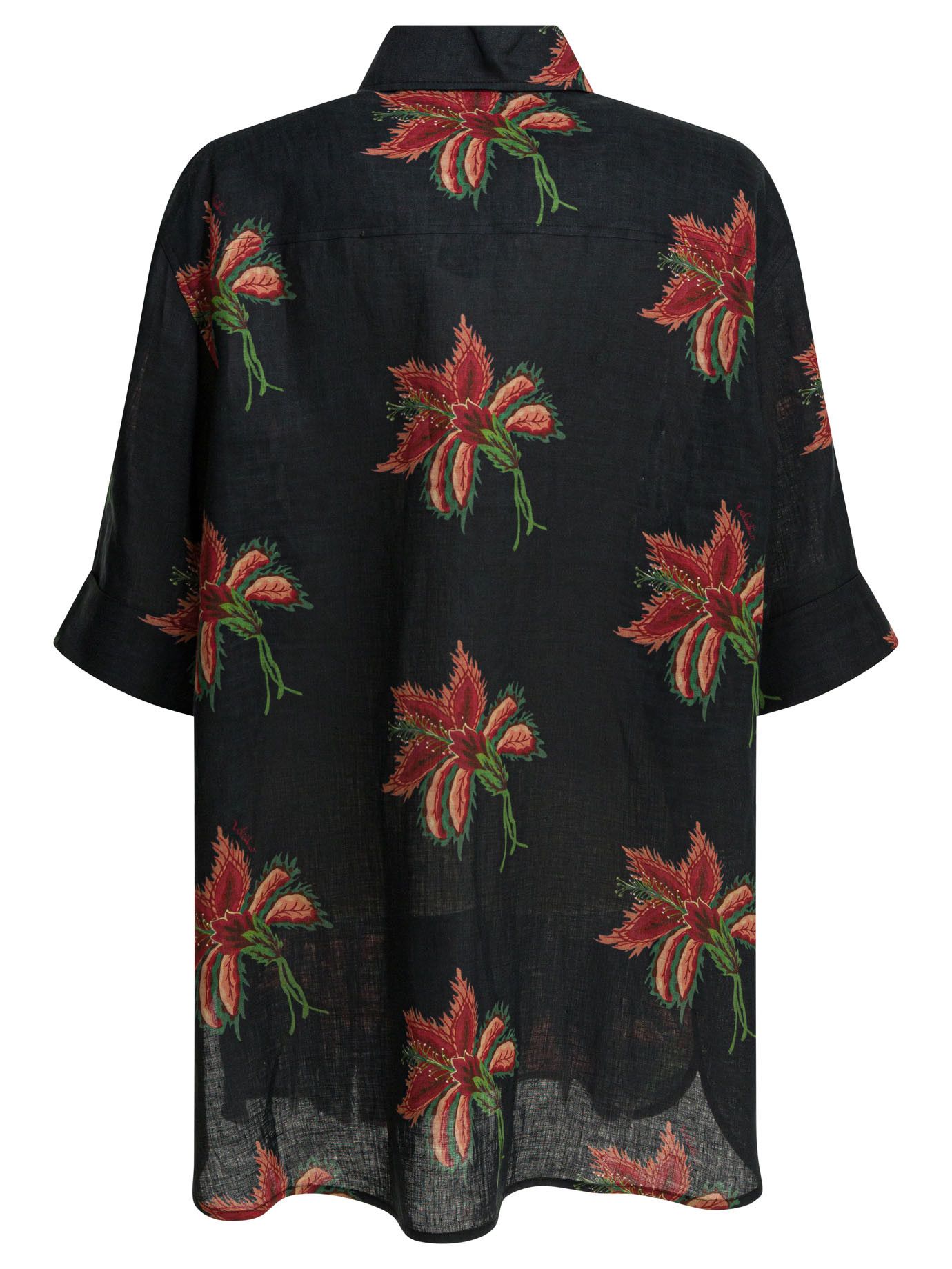 Valentino Linen Floral Shirt Size S / US 4 / IT 40 - 2 Thumbnail