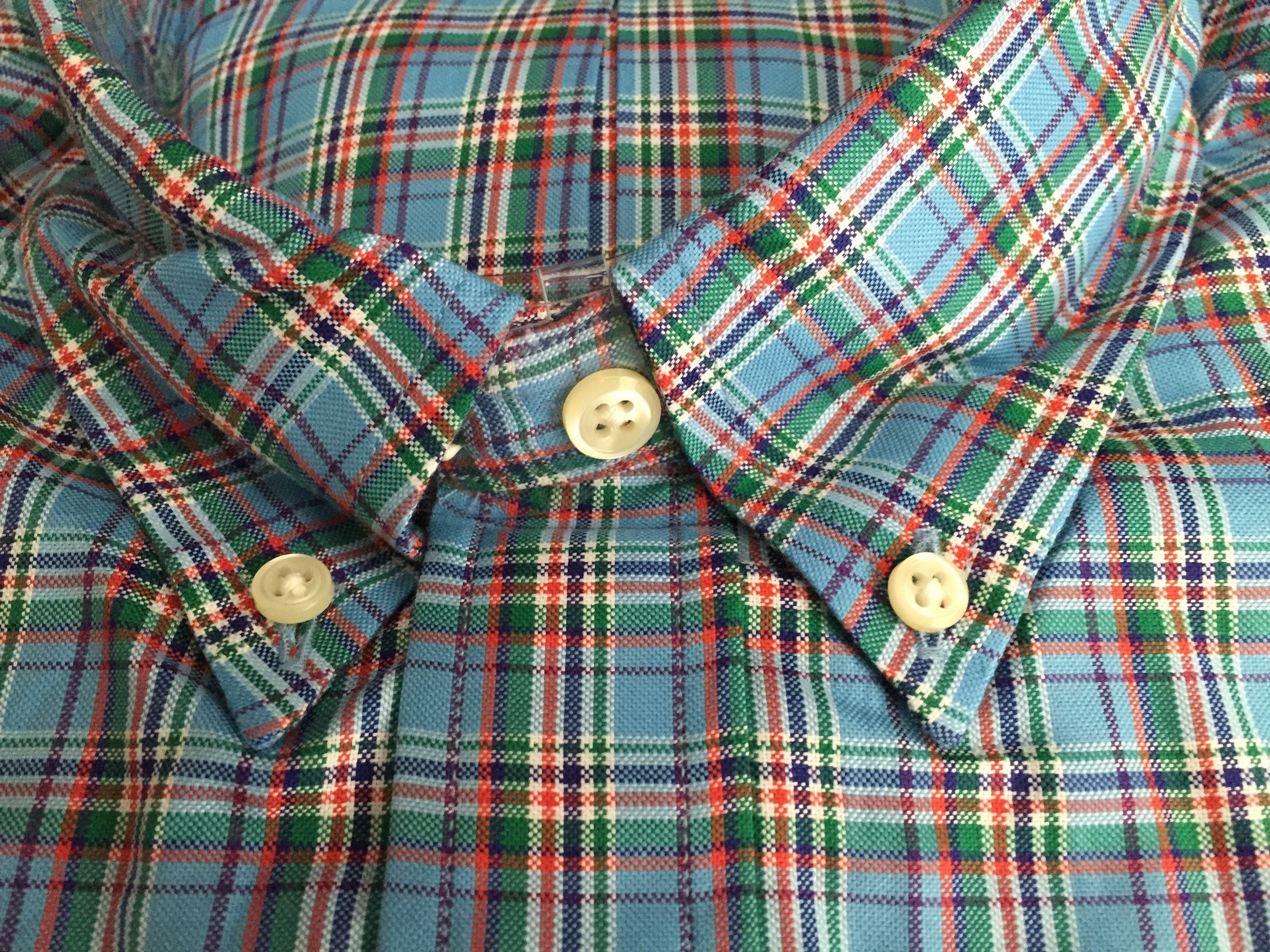 Polo Ralph Lauren Polo Ralph Lauren Blue Plaid Oxford Shirt, NWT Size US XL / EU 56 / 4 - 3 Thumbnail