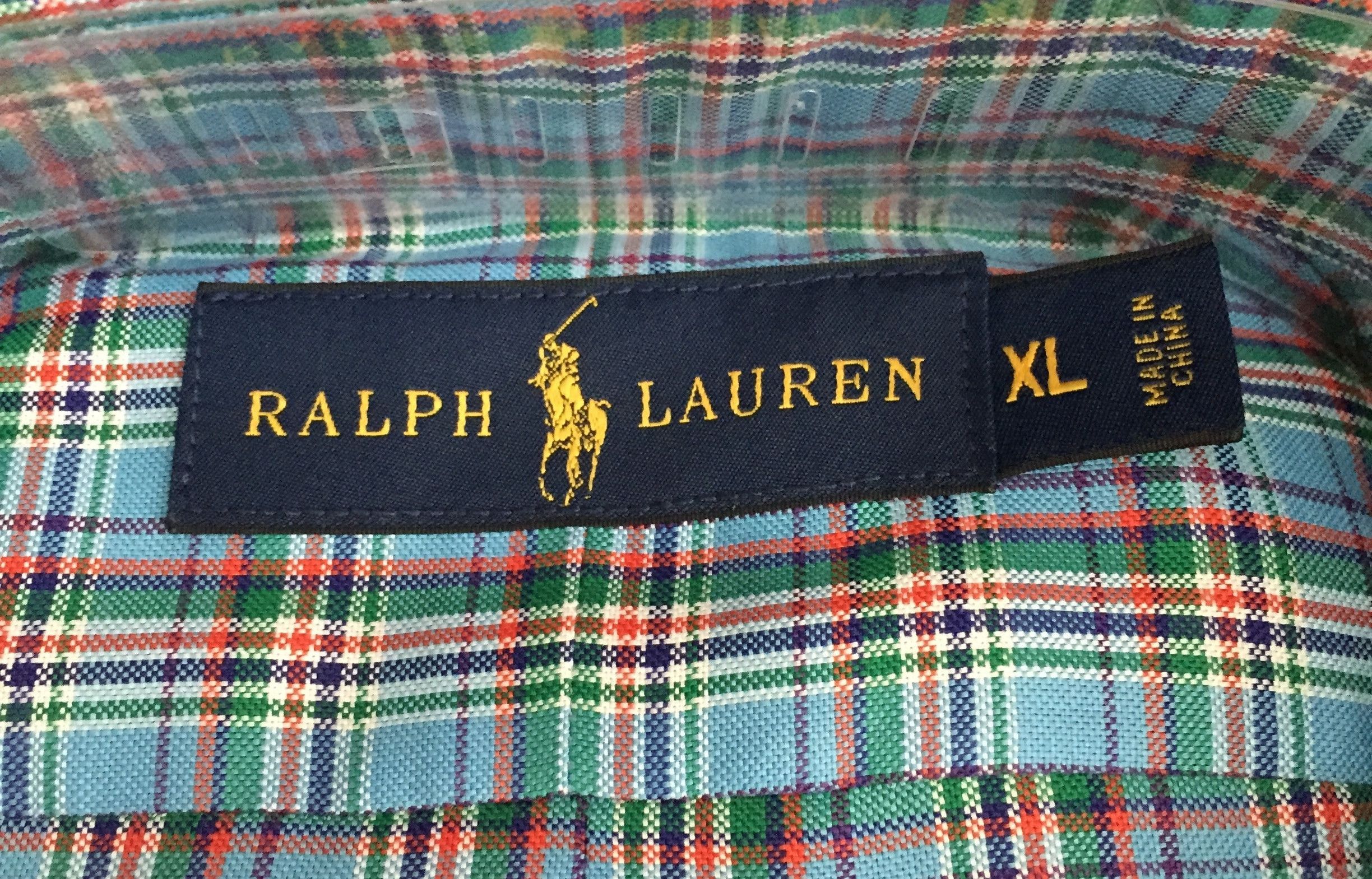 Polo Ralph Lauren Polo Ralph Lauren Blue Plaid Oxford Shirt, NWT Size US XL / EU 56 / 4 - 2 Thumbnail