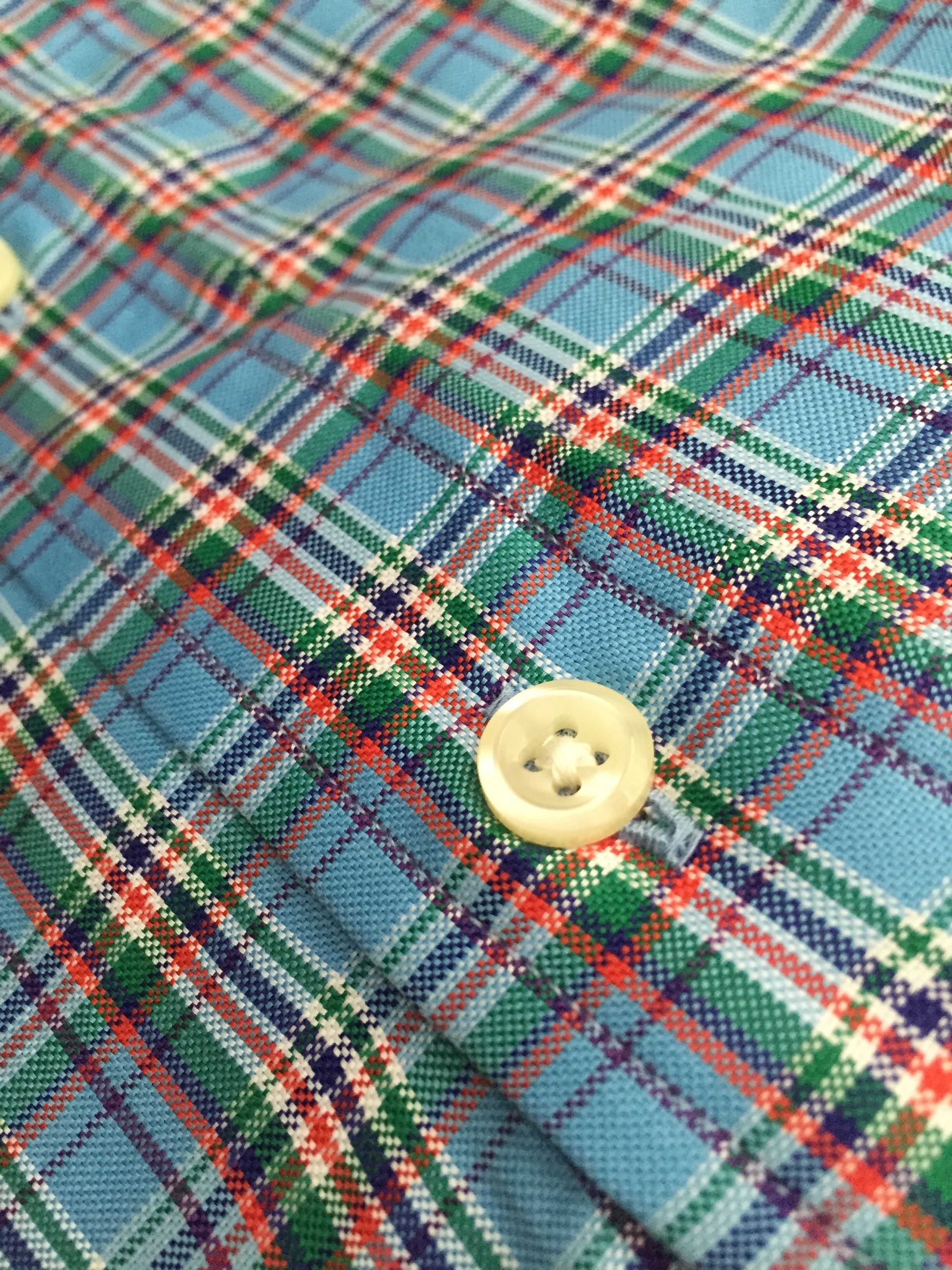 Polo Ralph Lauren Polo Ralph Lauren Blue Plaid Oxford Shirt, NWT Size US XL / EU 56 / 4 - 4 Thumbnail