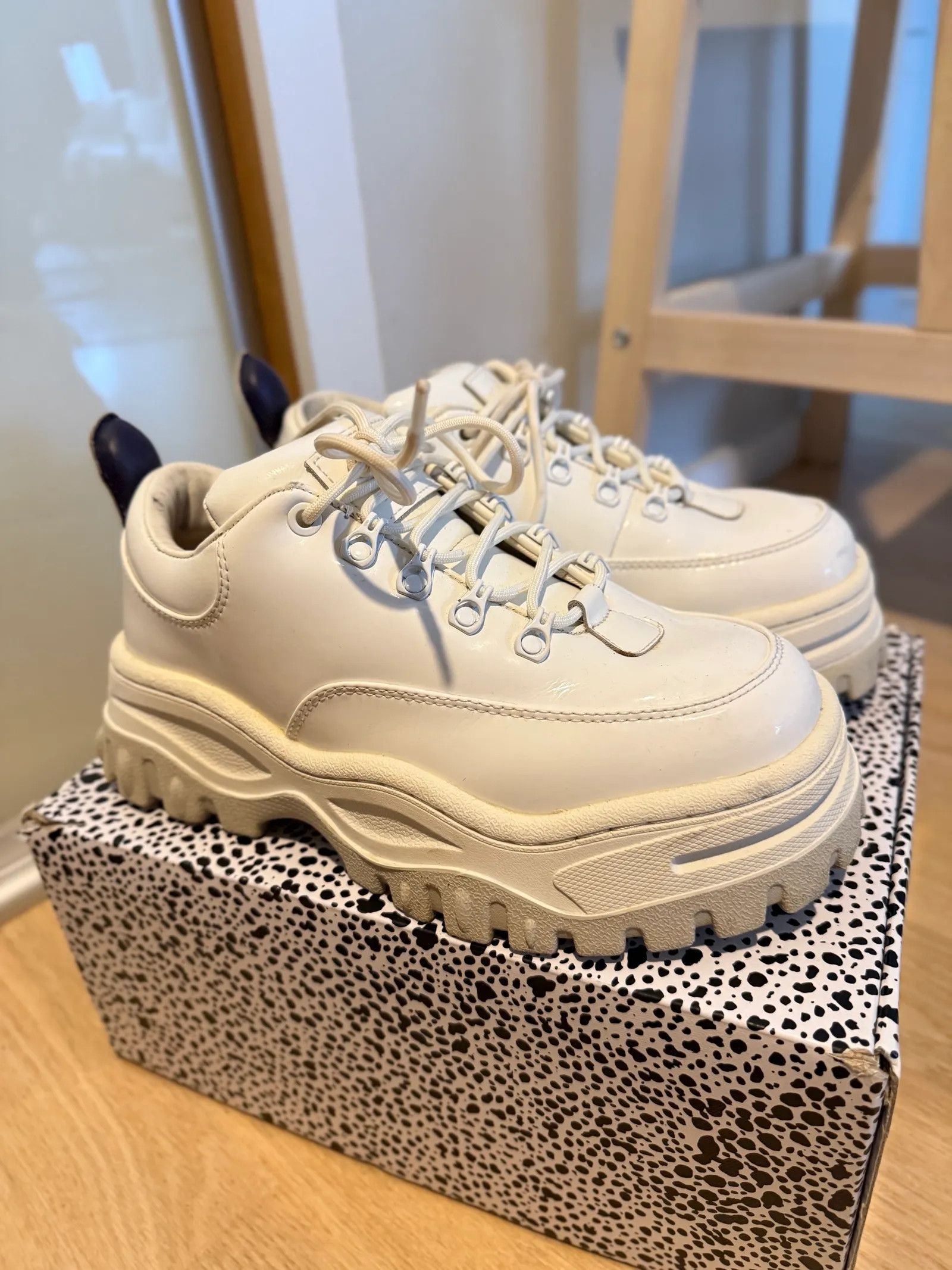 Eytys Eytys Angel Canvas Bright White Sneakers Size US 8 / IT 38 - 3 Thumbnail