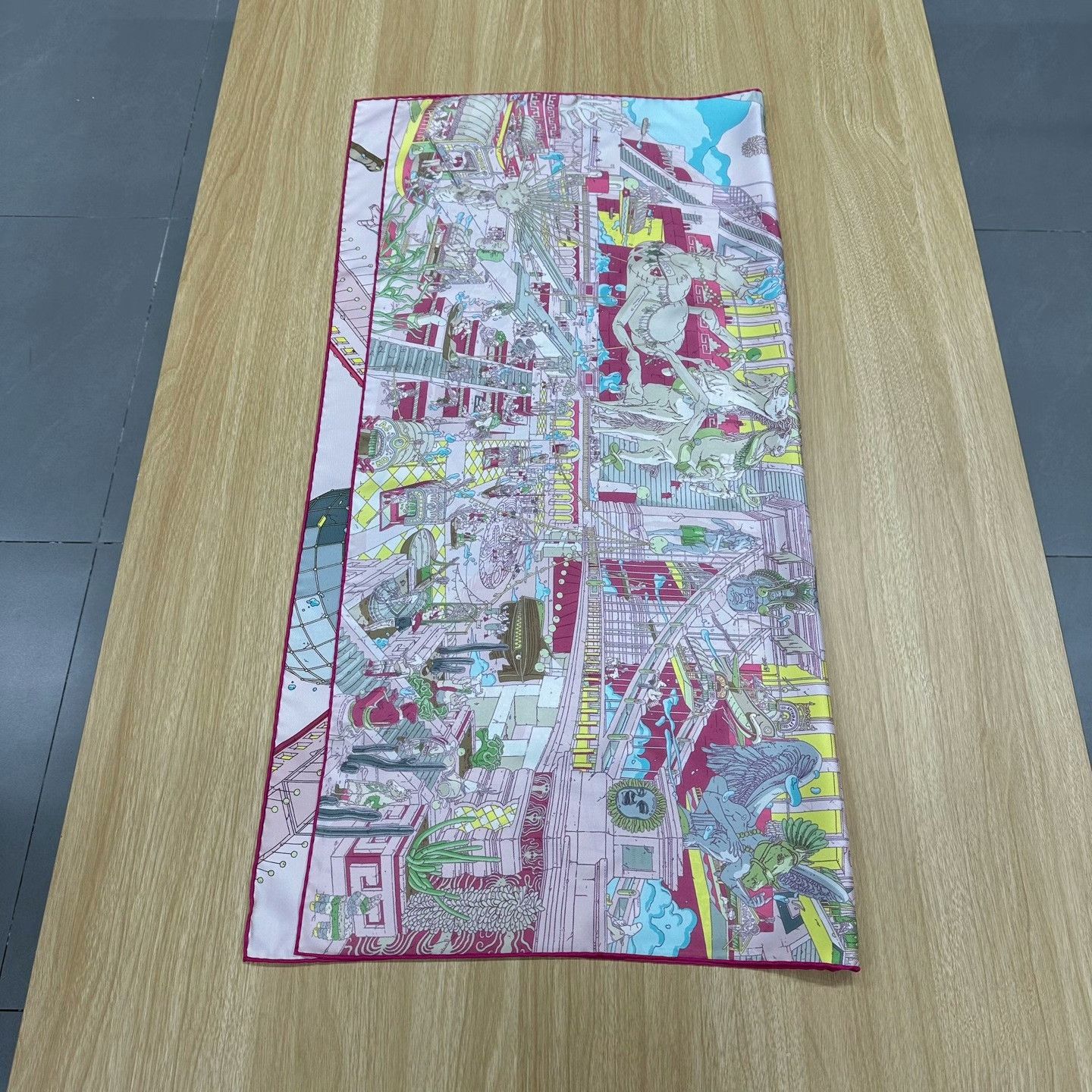 Hermes Hermes Pink Scarf 2XS Men Size ONE SIZE - 3 Thumbnail