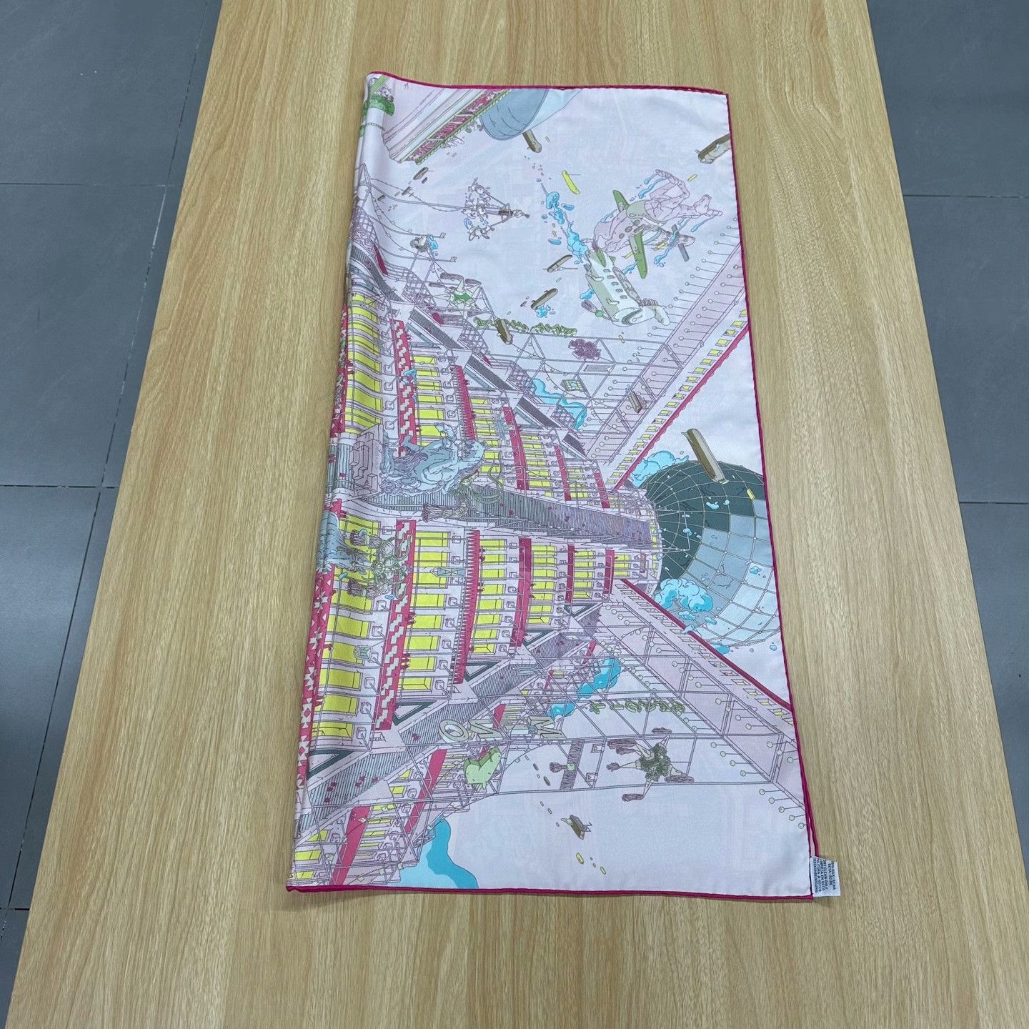 Hermes Hermes Pink Scarf 2XS Men Size ONE SIZE - 4 Thumbnail