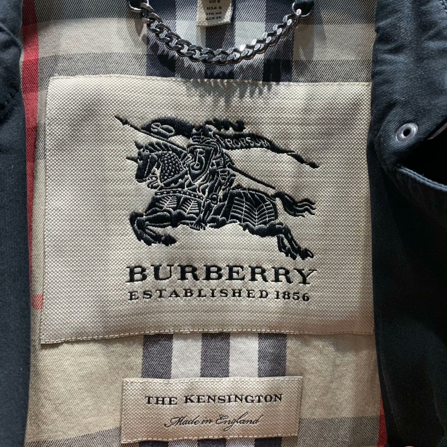 Burberry Burberry Black Coat 40 Women Size M / US 6-8 / IT 42-44 - 2 Thumbnail