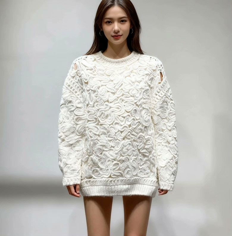 Other Knit White Sweater 38 Women Size S / US 4 / IT 40 - 9 Thumbnail