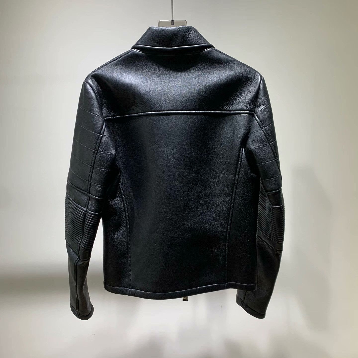 Armani Armani Black Leather Jacket 48 Men Size US XL / EU 56 / 4 - 2 Thumbnail