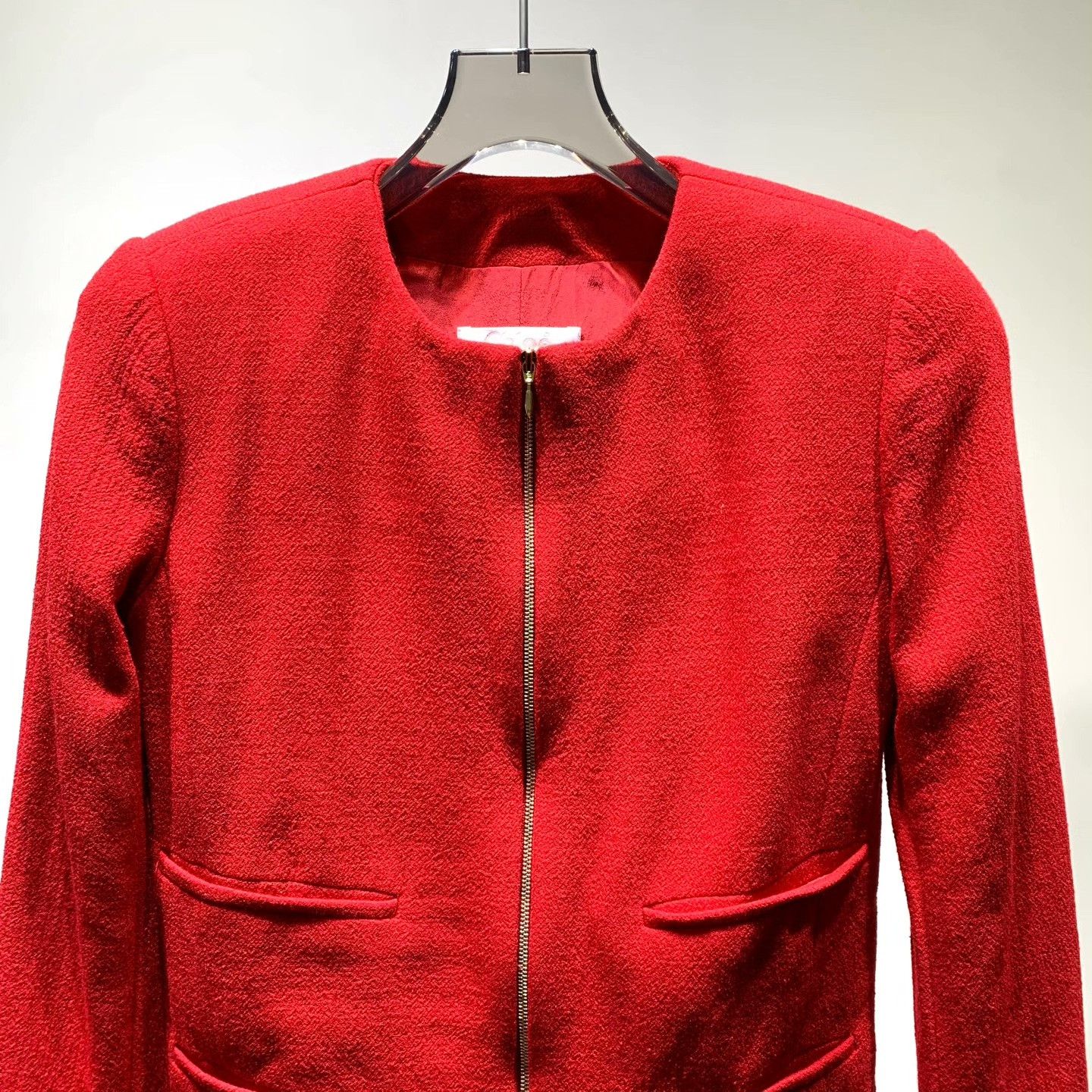 Other Other Wool Red Coat 34 Women Size XS / US 0-2 / IT 36-38 - 3 Thumbnail