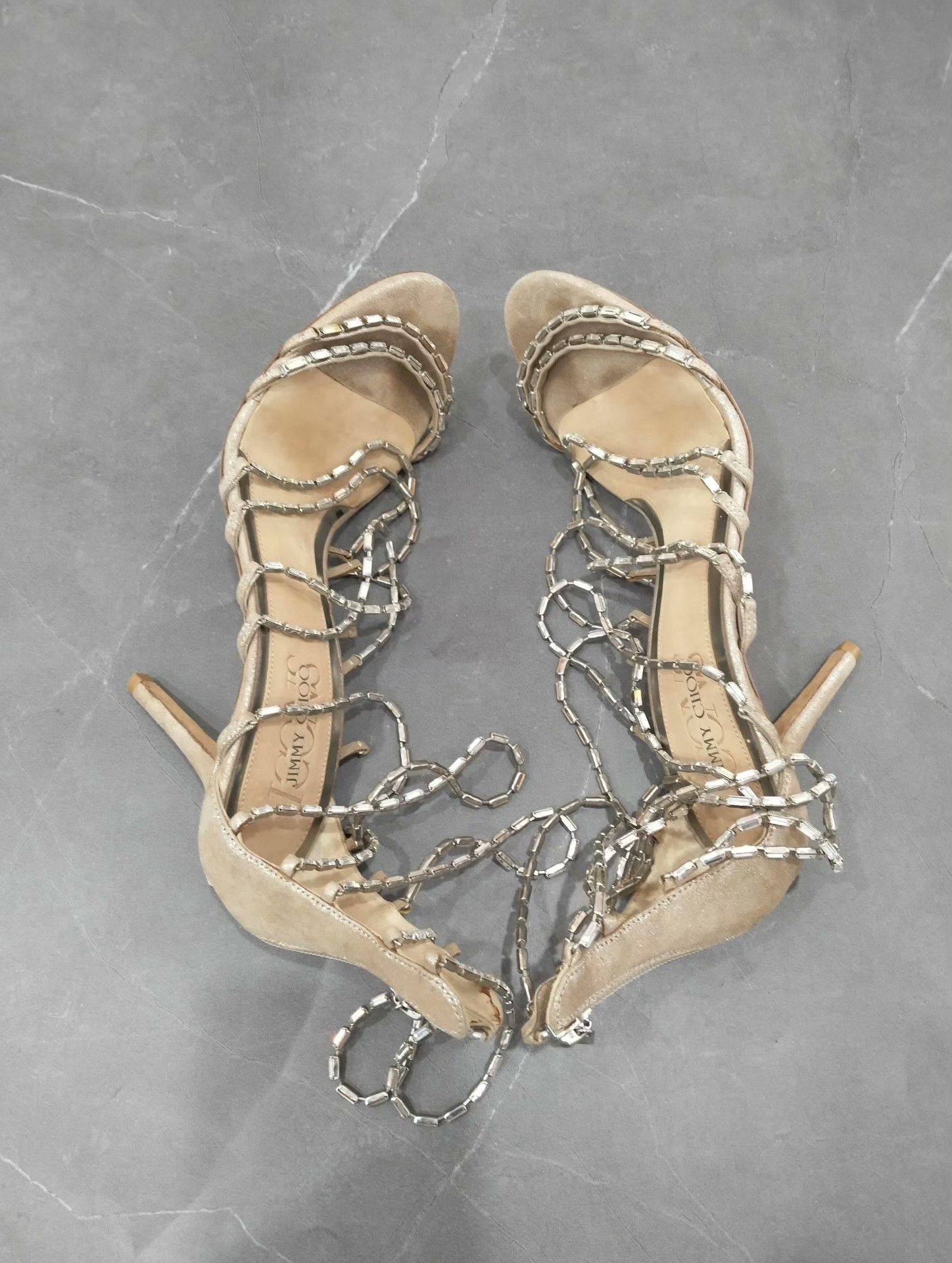 Jimmy Choo Jimmy Choo Beige Sandals 39 Women Size US 8.5 / IT 38.5 - 3 Thumbnail