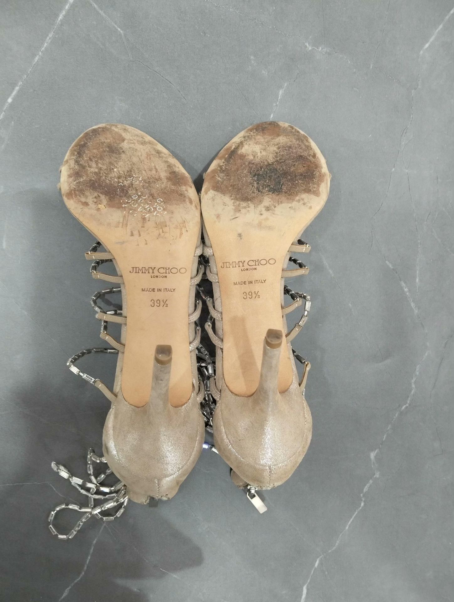 Jimmy Choo Jimmy Choo Beige Sandals 39 Women Size US 8.5 / IT 38.5 - 6 Thumbnail