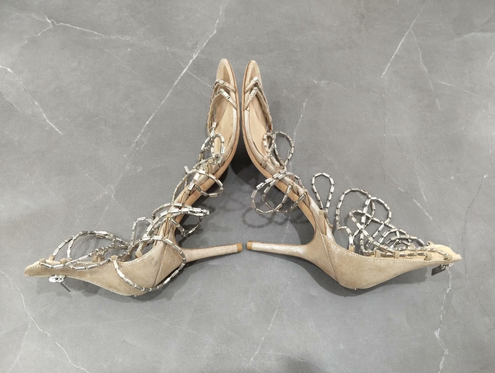 Jimmy Choo Jimmy Choo Beige Sandals 39 Women Size US 8.5 / IT 38.5 - 2 Thumbnail