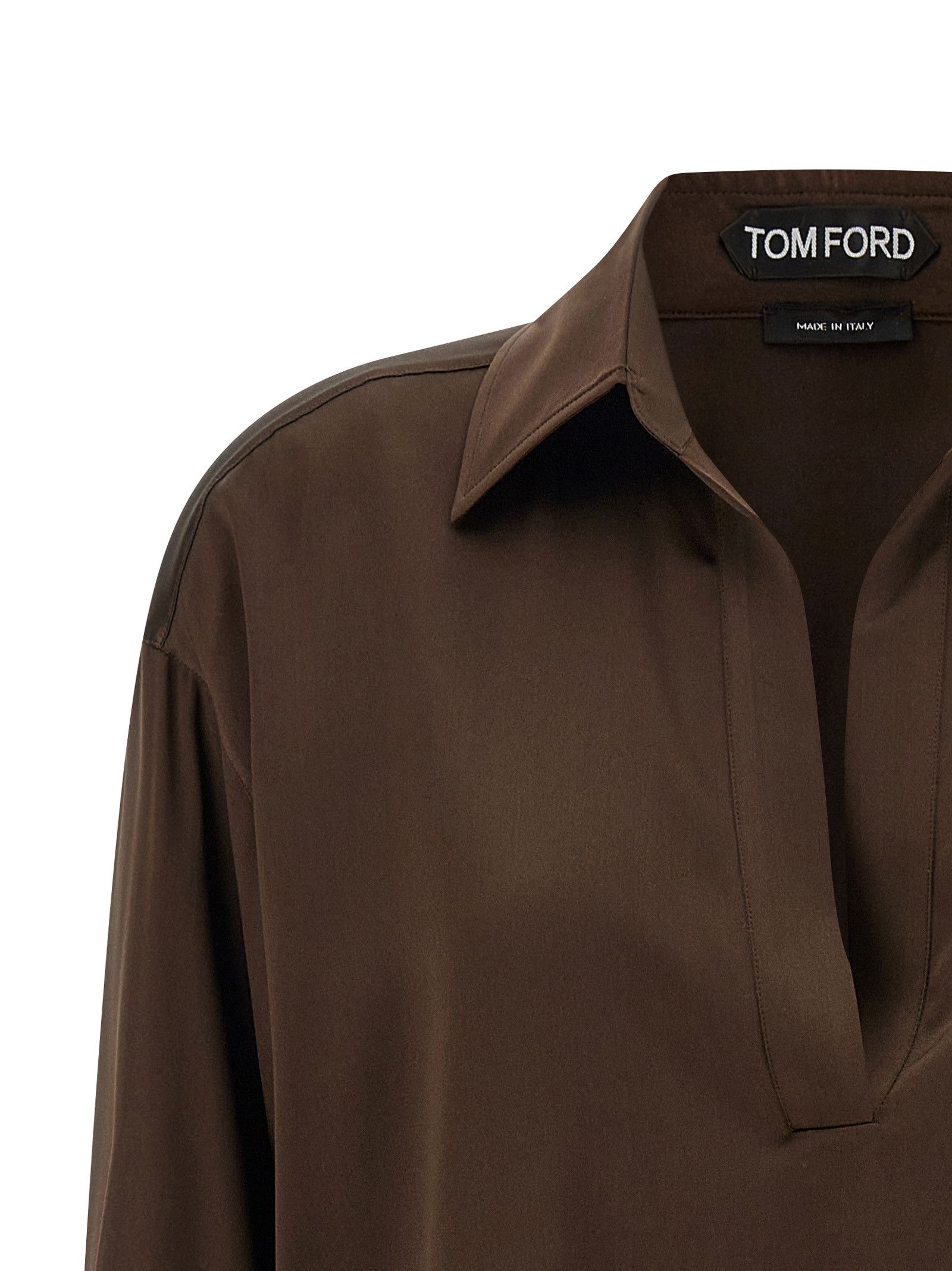 Tom Ford Silk Polo Shirt Size S / US 4 / IT 40 - 3 Thumbnail
