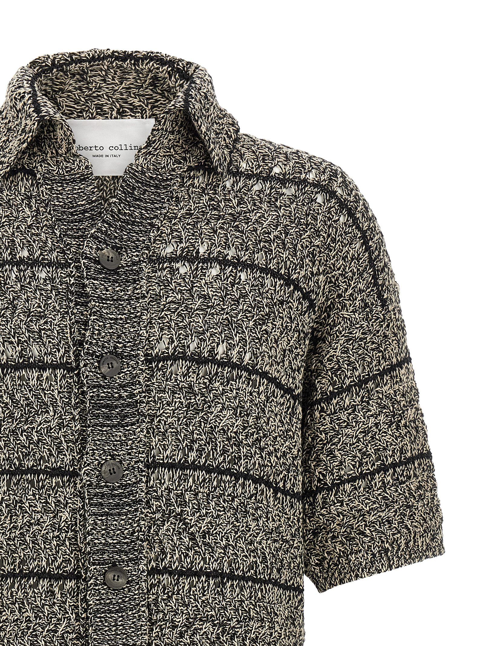 Roberto Collina Mouliné Insert Cardigan Size US M / EU 48-50 / 2 - 3 Thumbnail