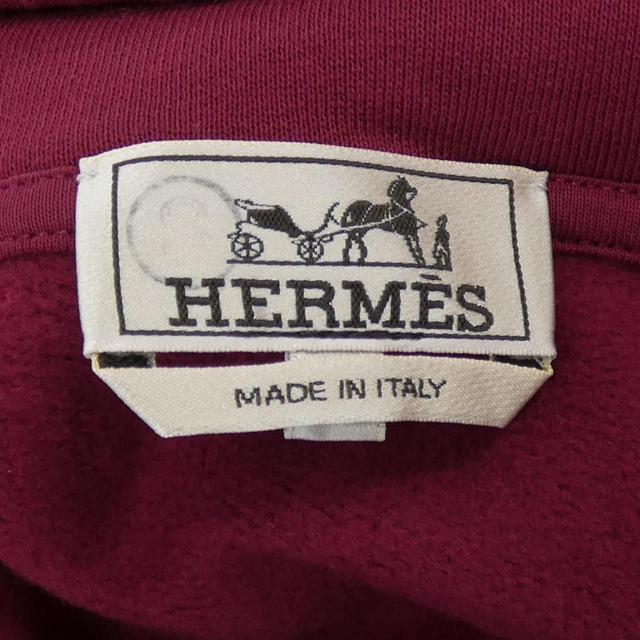 Hermes Hermes Hermes ETRIERS DECALES Leather Hooded Sweatshirt XL Others Sweatshirts & Hoodies DUTY FREE for USA Size ONE SIZE - 4 Thumbnail