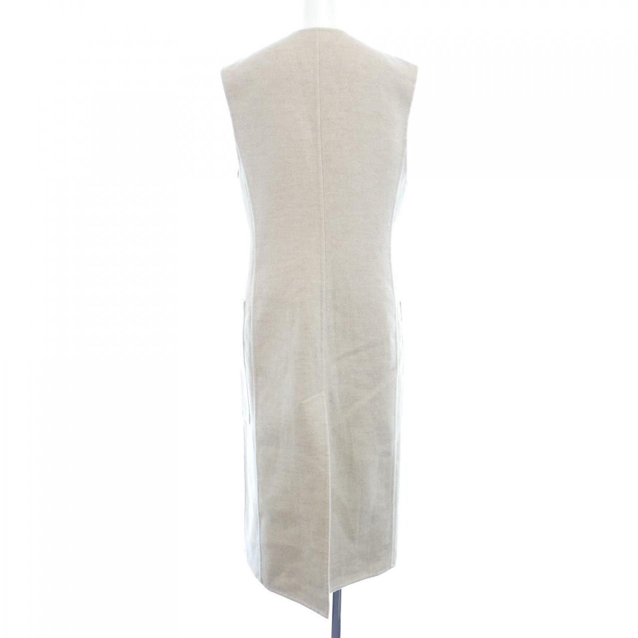 Hermes Hermes Hermes Double Face Cashmere Long Vest Textile Outerwear 3E0223DZ DUTY FREE for USA Size ONE SIZE - 2 Thumbnail