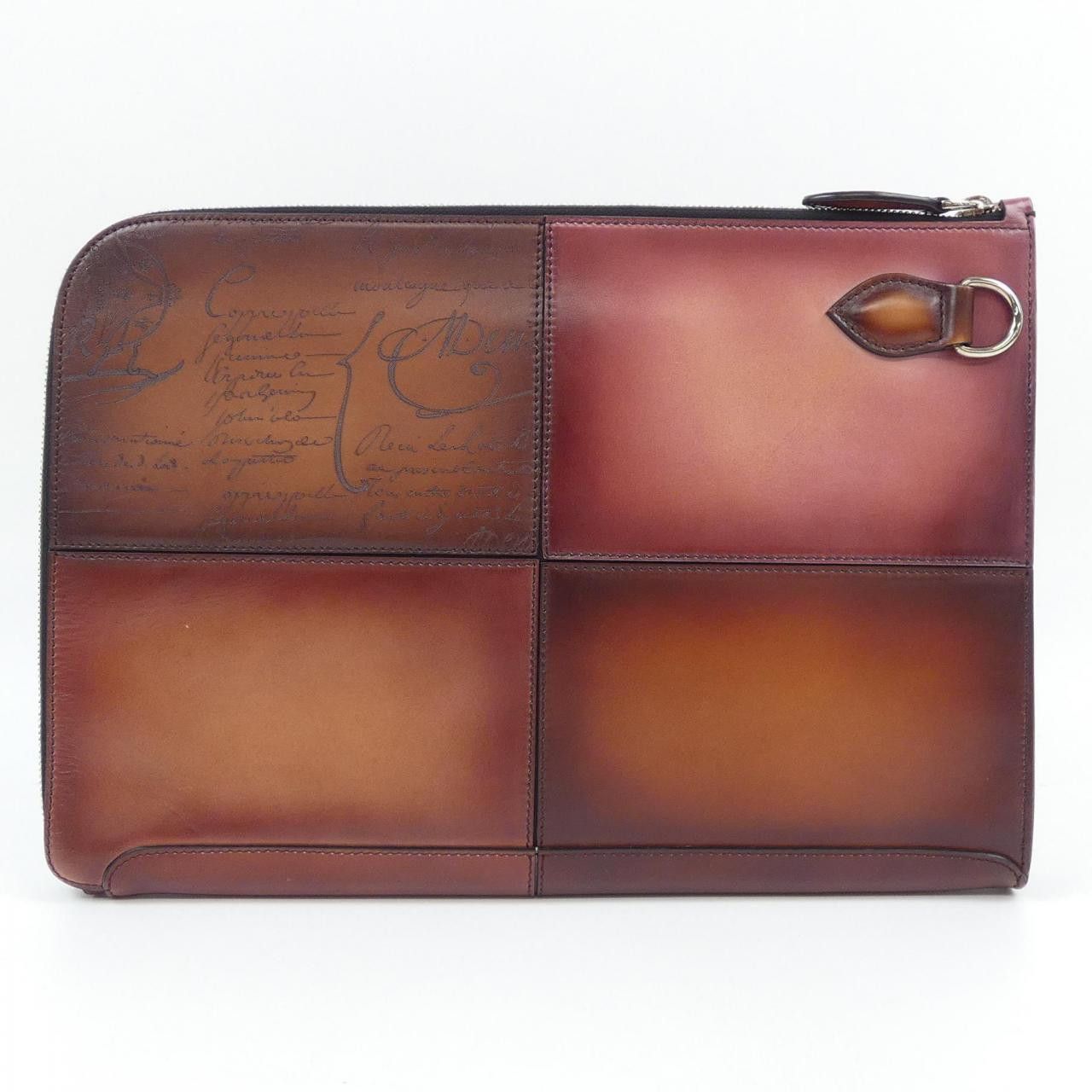 Berluti Berluti Berluti Nino TGM Scritto Leather Clutch Bag Leather Clutch Bag NINO TGM DUTY FREE for USA Size ONE SIZE - 3 Thumbnail