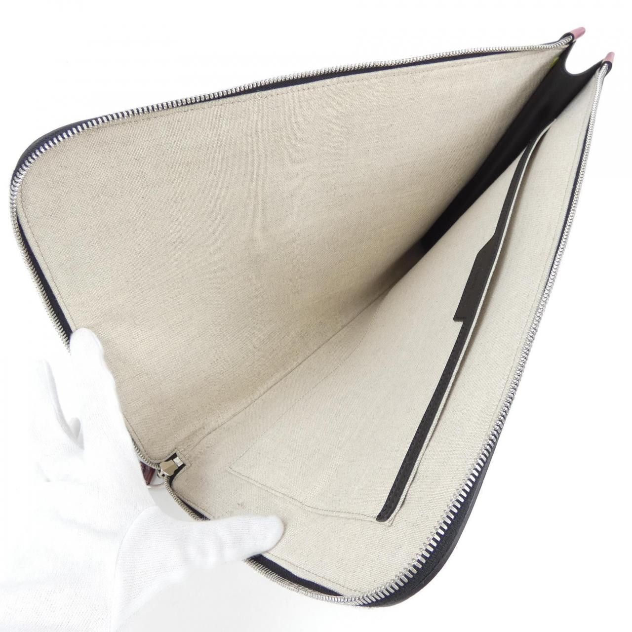 Berluti Berluti Berluti Nino TGM Scritto Leather Clutch Bag Leather Clutch Bag NINO TGM DUTY FREE for USA Size ONE SIZE - 6 Thumbnail