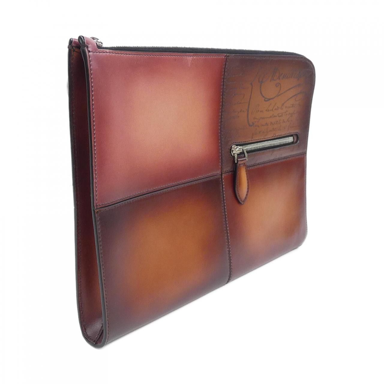 Berluti Berluti Berluti Nino TGM Scritto Leather Clutch Bag Leather Clutch Bag NINO TGM DUTY FREE for USA Size ONE SIZE - 2 Thumbnail