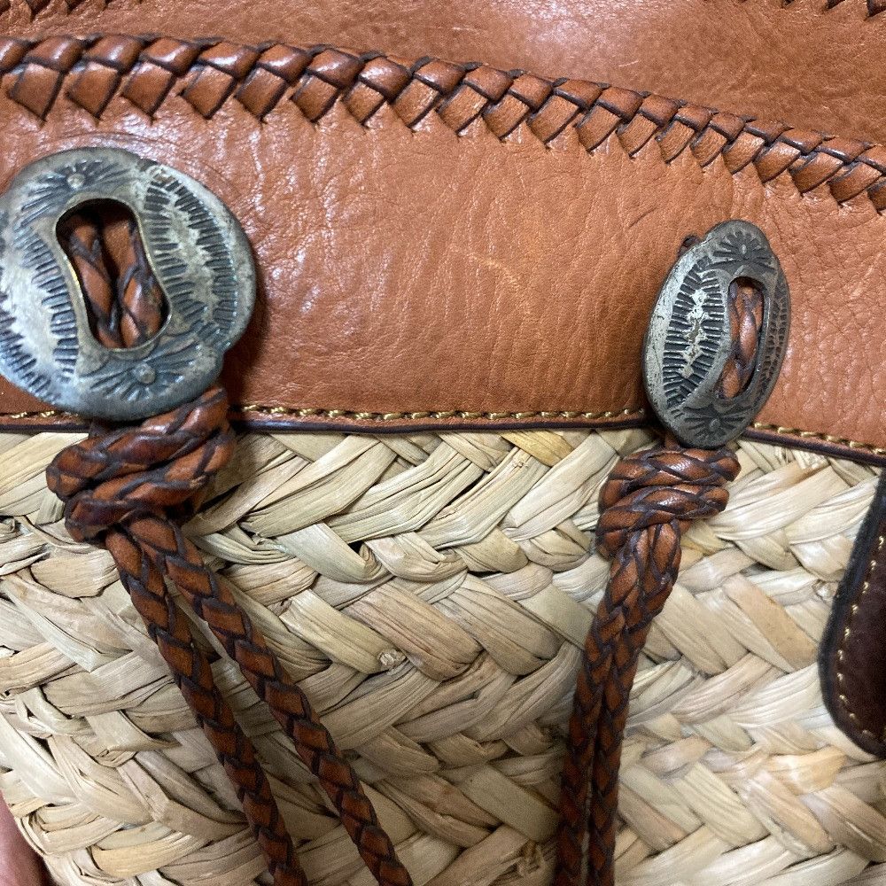 Ralph Lauren Ralph Lauren Ralph Lauren Wicker Basket Bag Plant-based Tote Bag DUTY FREE for USA Size ONE SIZE - 13 Thumbnail