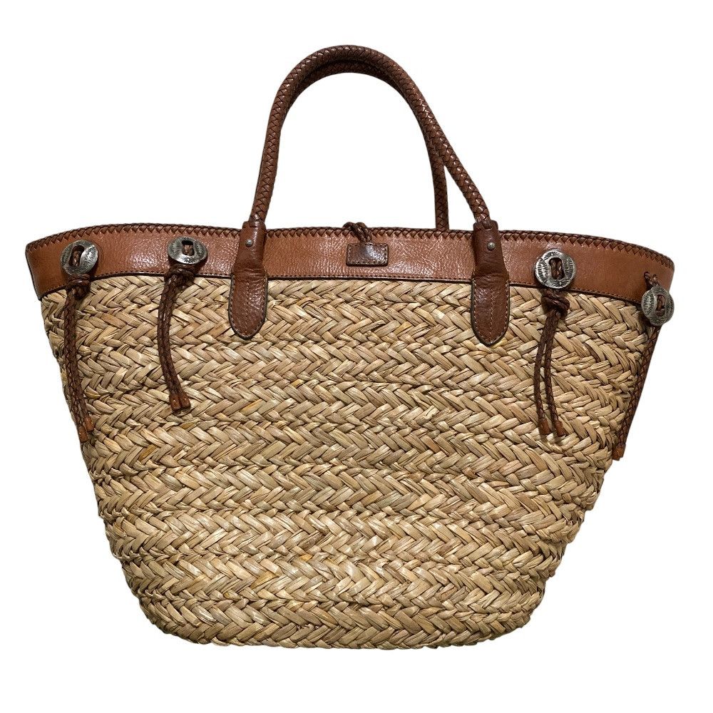 Ralph Lauren Ralph Lauren Ralph Lauren Wicker Basket Bag Plant-based Tote Bag DUTY FREE for USA Size ONE SIZE - 5 Thumbnail