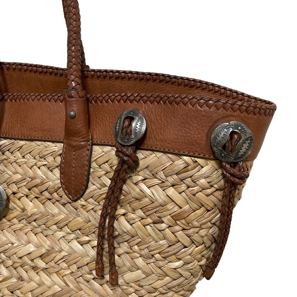 Ralph Lauren Ralph Lauren Ralph Lauren Wicker Basket Bag Plant-based Tote Bag DUTY FREE for USA Size ONE SIZE - 3 Thumbnail