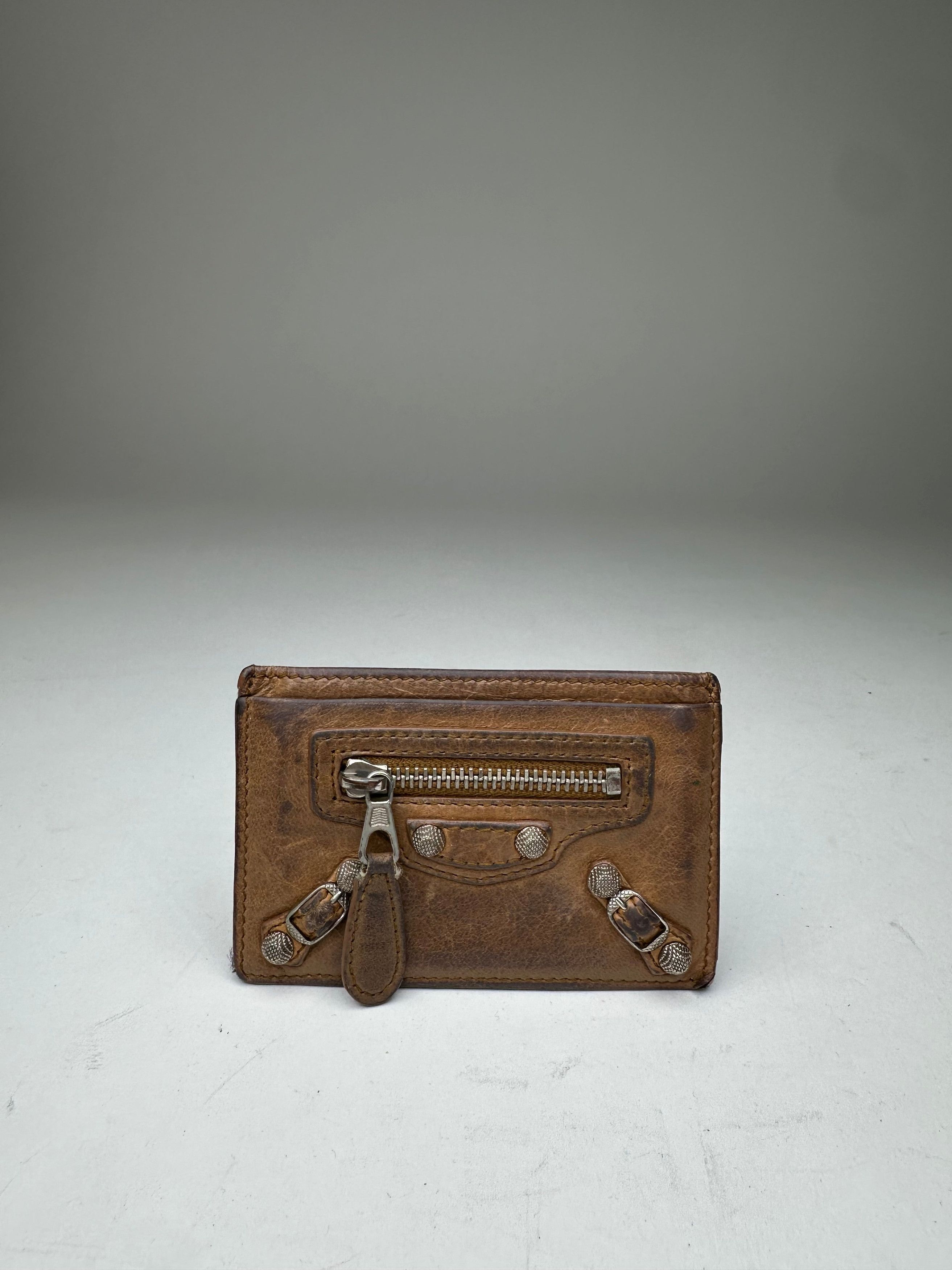 Balenciaga Vintage Leather City Card Holder Brown Size ONE SIZE - 8 Thumbnail