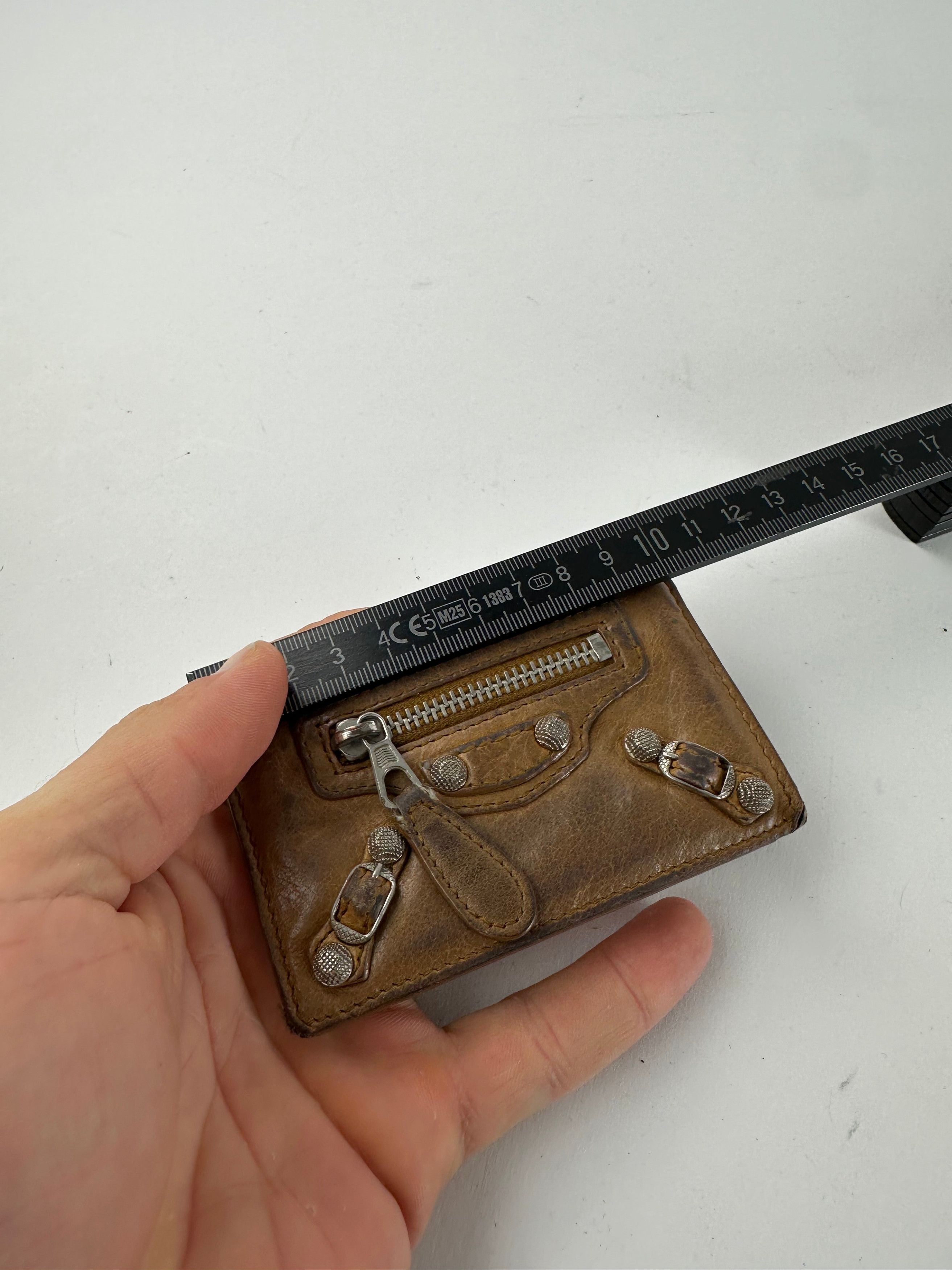 Balenciaga Vintage Leather City Card Holder Brown Size ONE SIZE - 6 Thumbnail