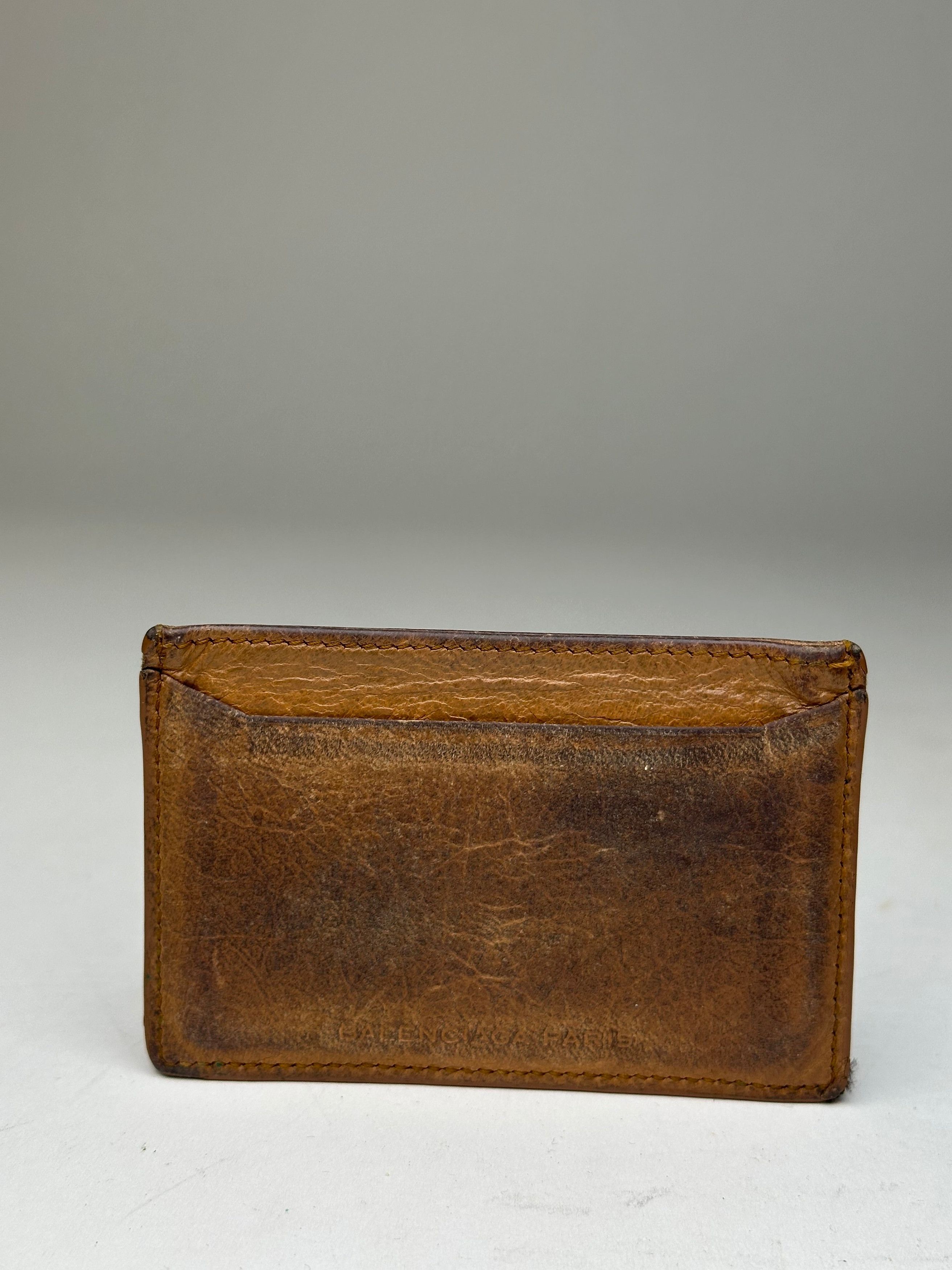 Balenciaga Vintage Leather City Card Holder Brown Size ONE SIZE - 2 Thumbnail