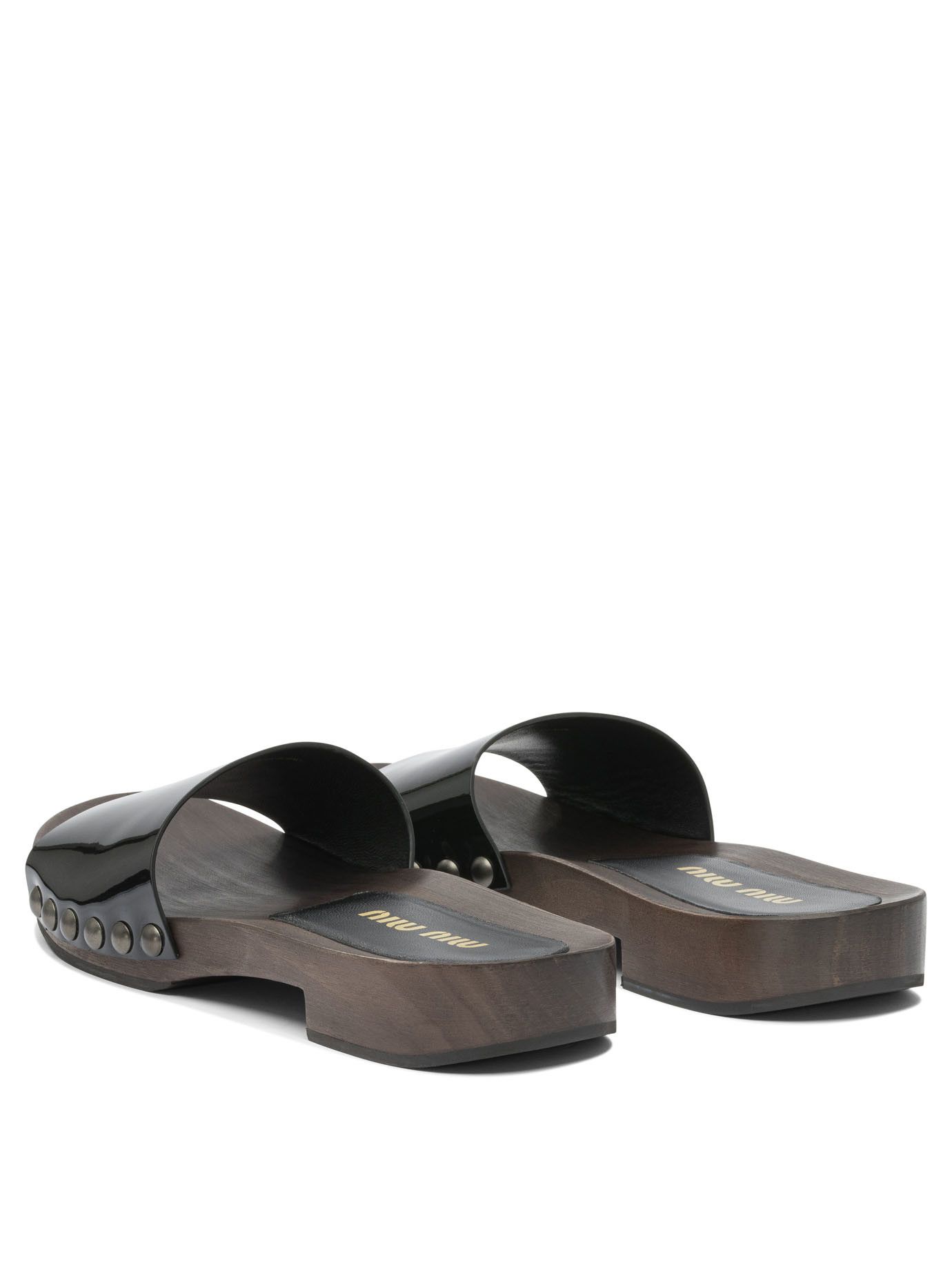 Miu Miu Miu Miu Patent Leather Clogs 30Mm IT 37 Women - USA Duties Paid Size US 7 / IT 37 - 4 Thumbnail