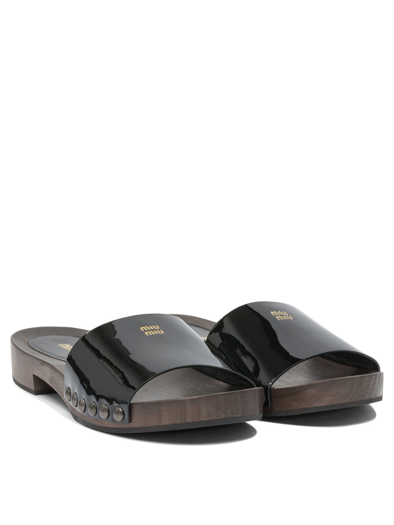 Miu Miu Miu Miu Patent Leather Clogs 30Mm IT 39 Women - USA Duties Paid Size US 9 / IT 39 - 2 Thumbnail