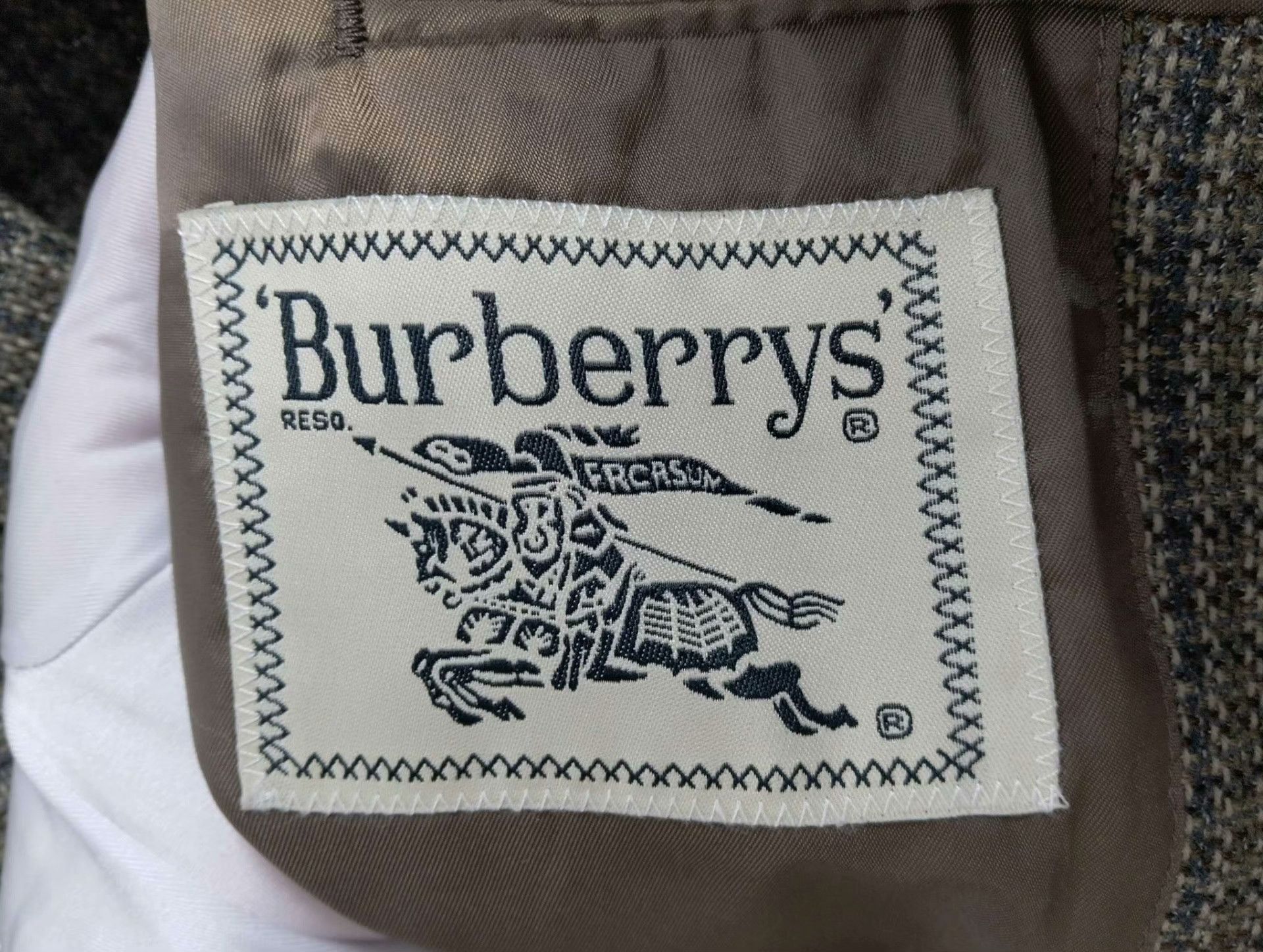 Burberry Burberry Formal Plaid Brown Suit M Men Size 40R - 3 Thumbnail