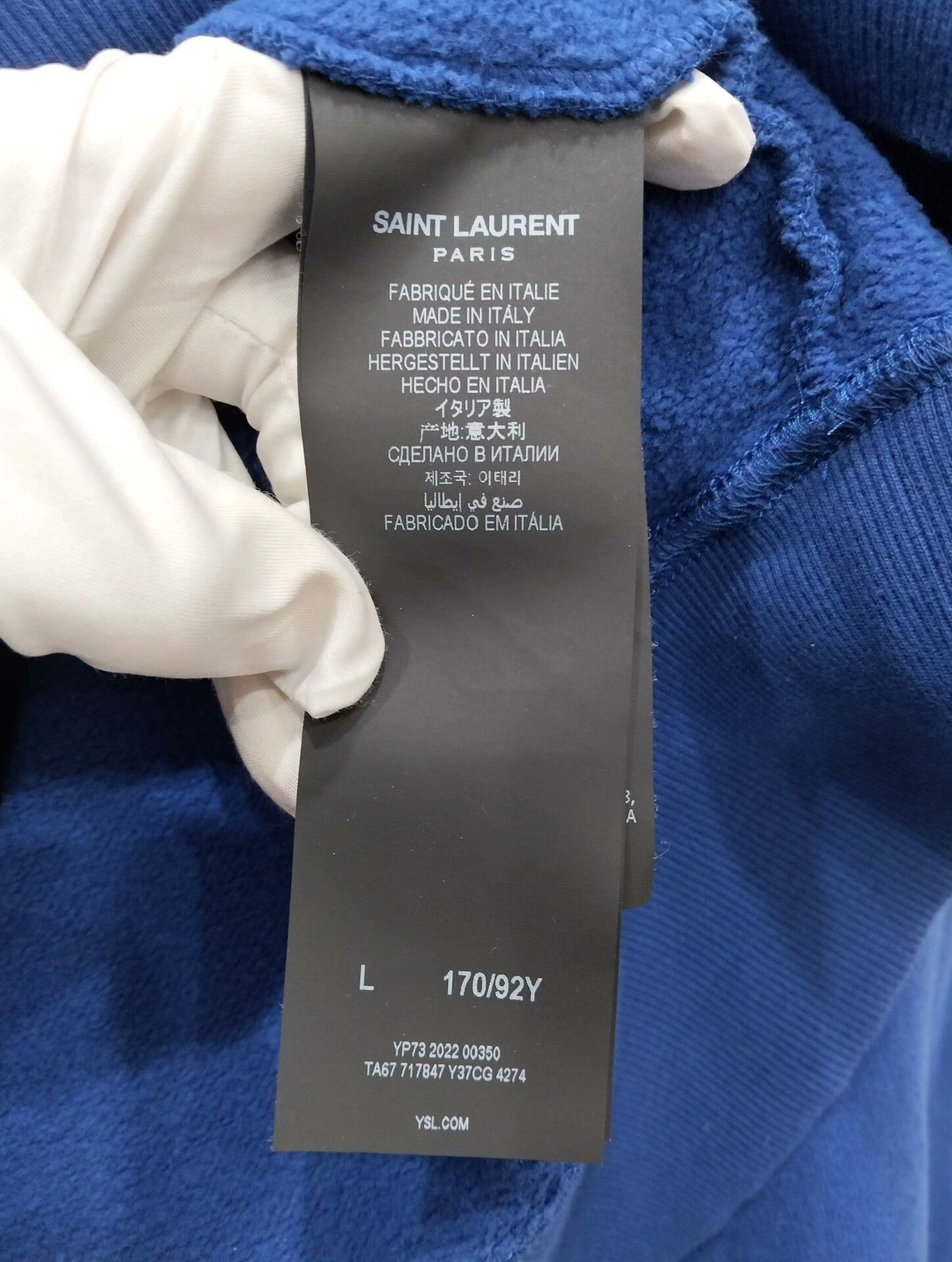 Saint Laurent Paris Saint Laurent Paris Hoodie L Women Size L / US 10 / IT 46 - 3 Thumbnail