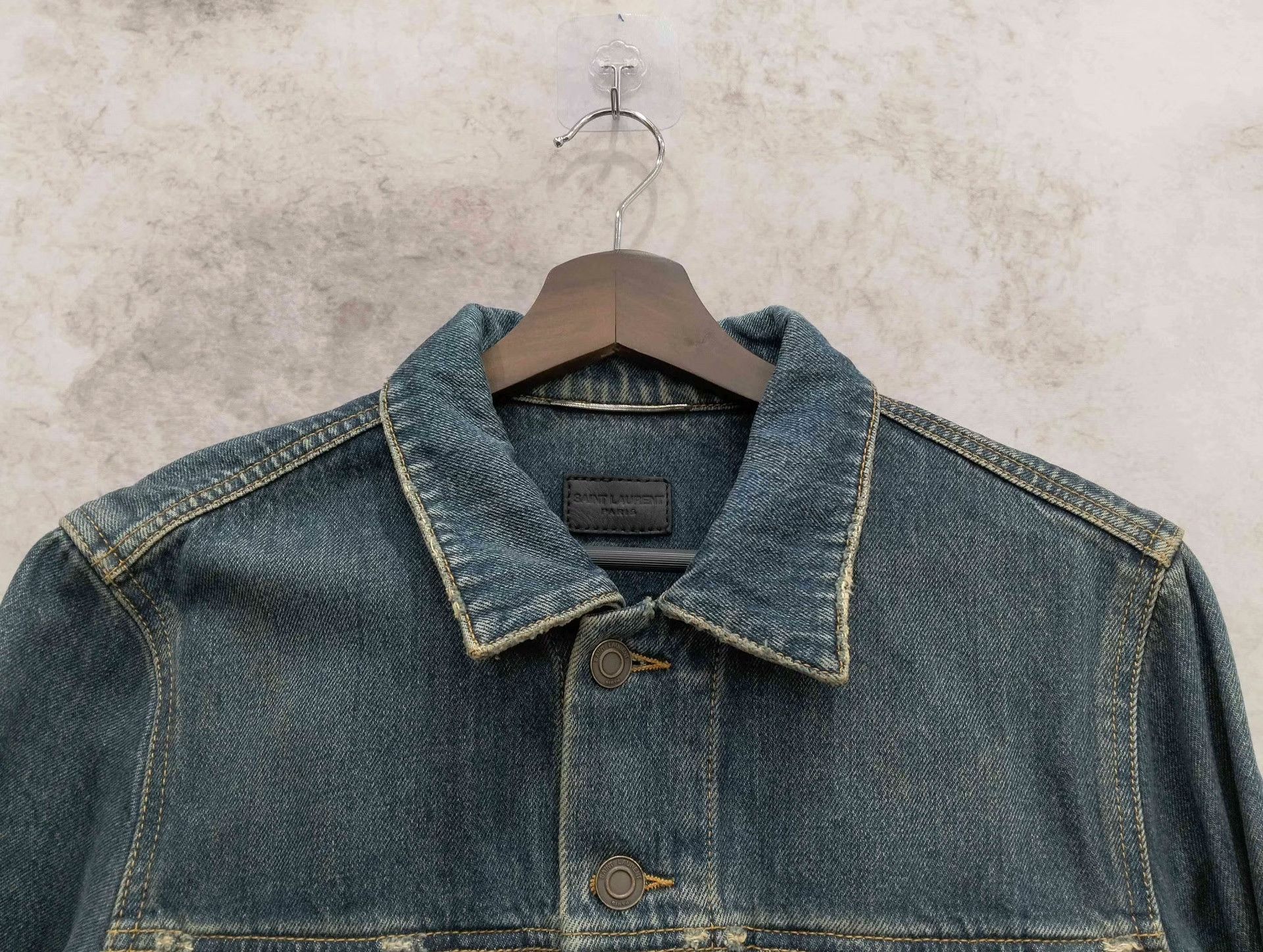 Saint Laurent Paris Saint Laurent Paris Denim Light Jacket S Men Size US S / EU 44-46 / 1 - 6 Thumbnail