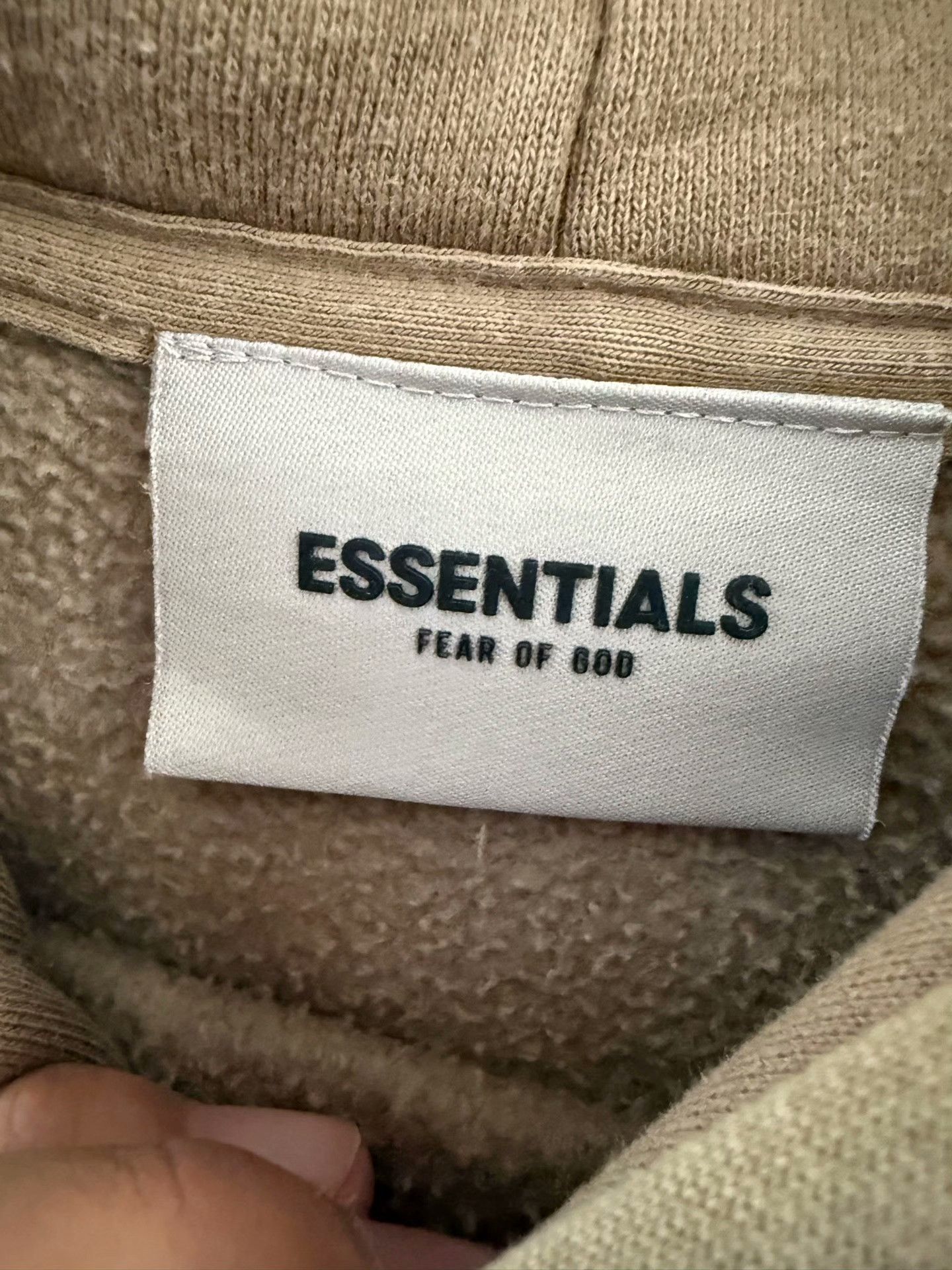 Essentials Essentials Beige Hoodie L Men Size US L / EU 52-54 / 3 - 3 Thumbnail