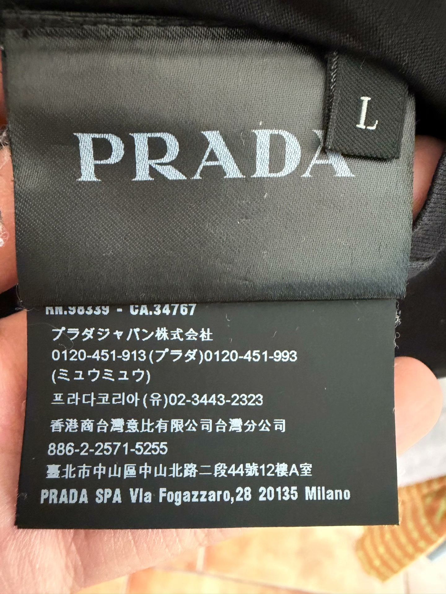 Prada Prada Retro Black T-Shirt L Men Size US L / EU 52-54 / 3 - 4 Thumbnail