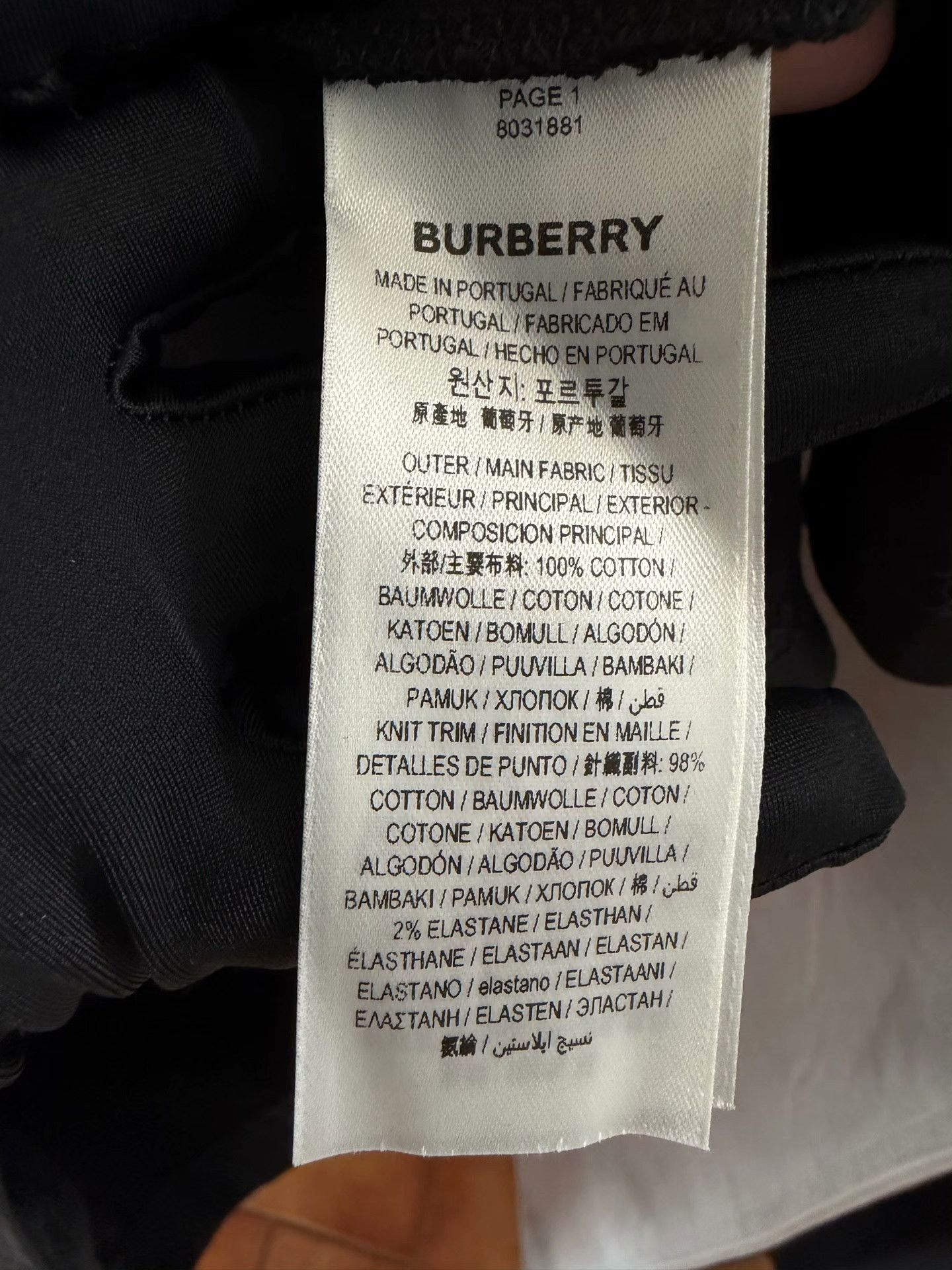 Burberry Burberry Black T-Shirt XS Men Size US XS / EU 42 / 0 - 4 Thumbnail