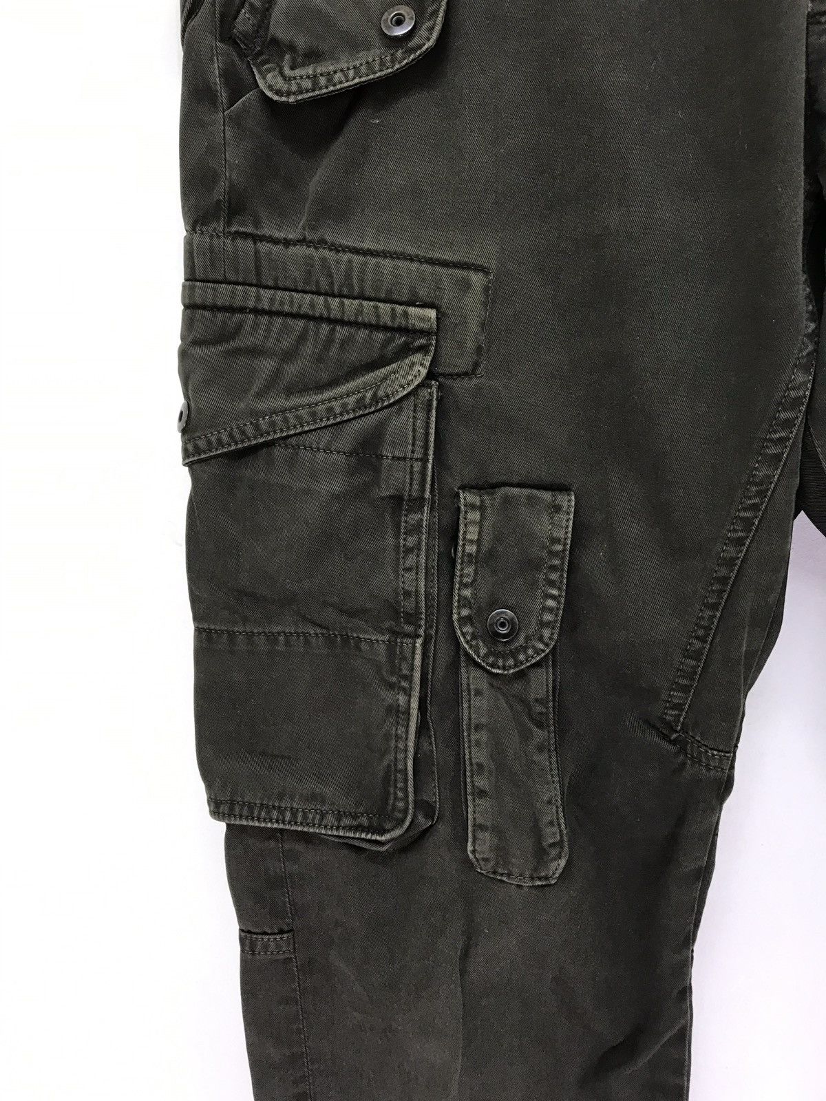 Julius Julius Gas Mask Cargo Slim Pant Made in Japan Size US 31 - 5 Thumbnail