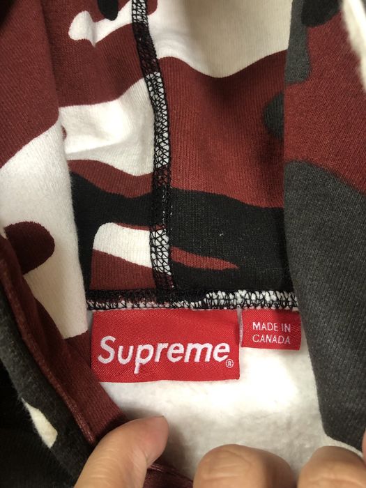 Supreme Red Camo Supreme Box Logo Grailed