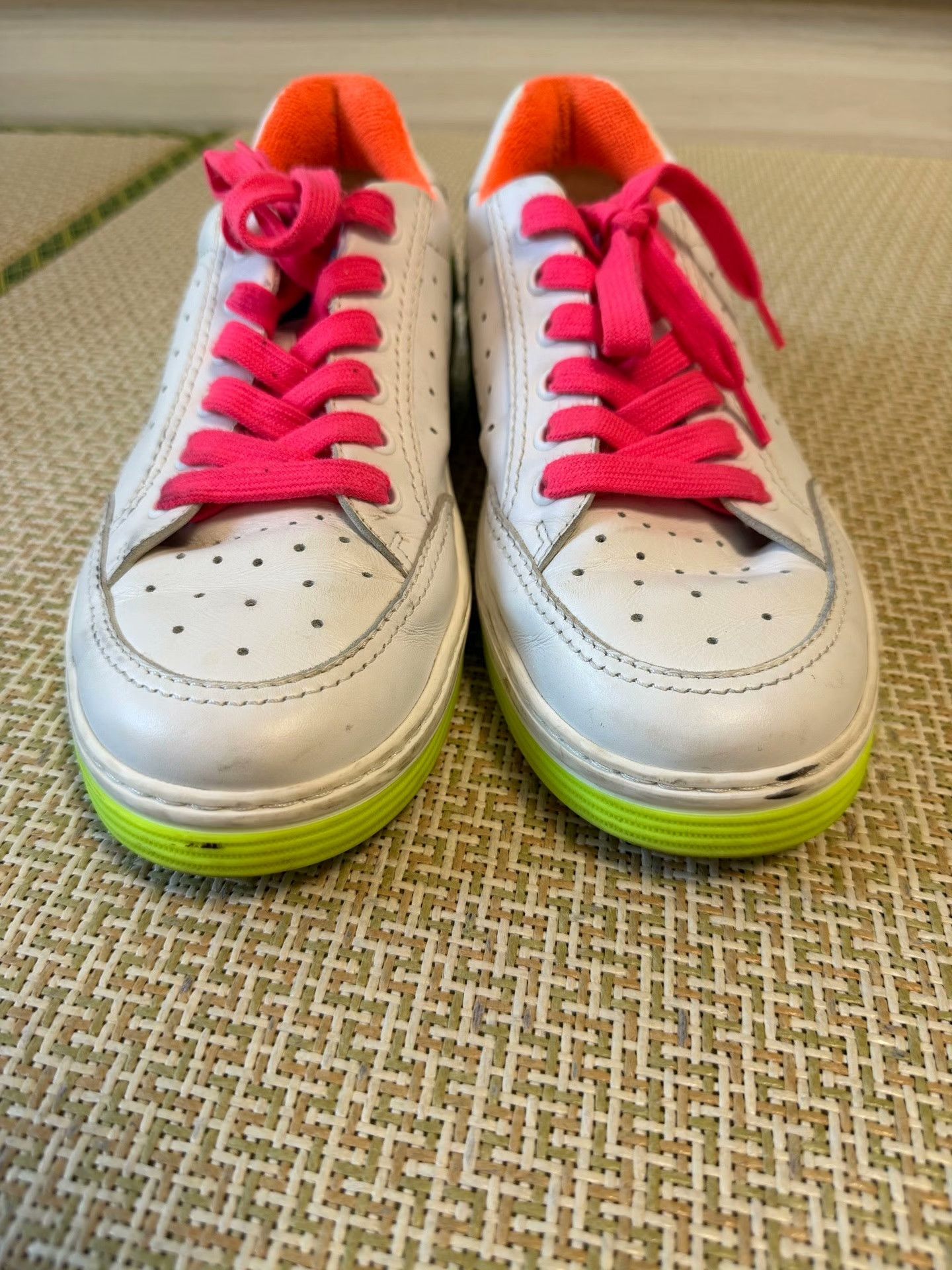 Chanel Chanel Rainbow Multi Lowtop Sneakers 38 Women Size US 7.5 / IT 37.5 - 4 Thumbnail
