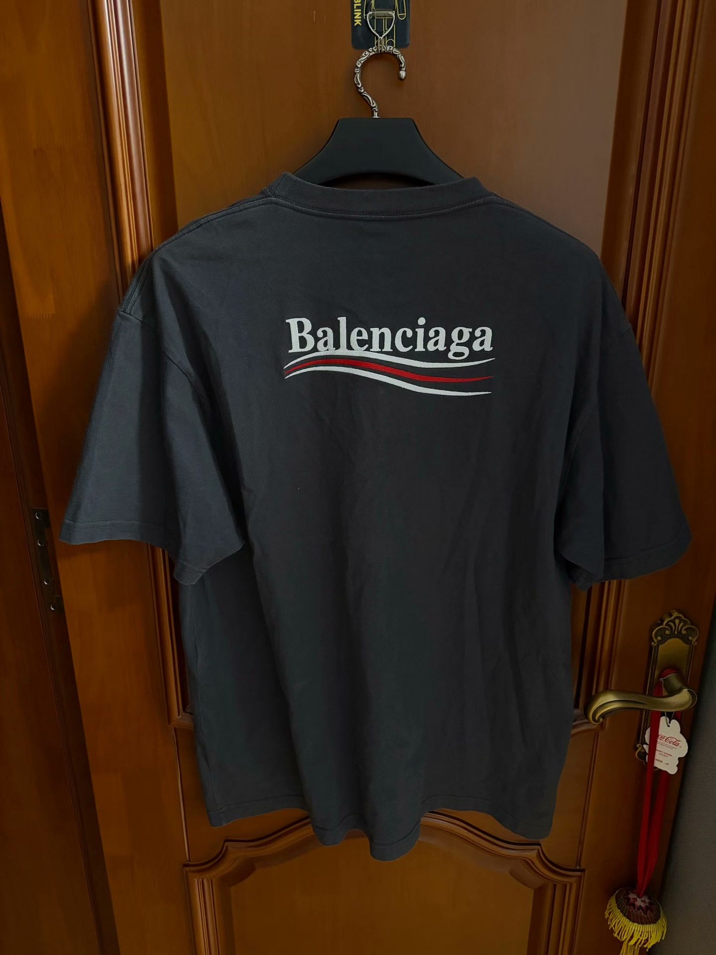 Balenciaga Balenciaga Embroidered Gray T-Shirt S Men Size US S / EU 44-46 / 1 - 2 Thumbnail