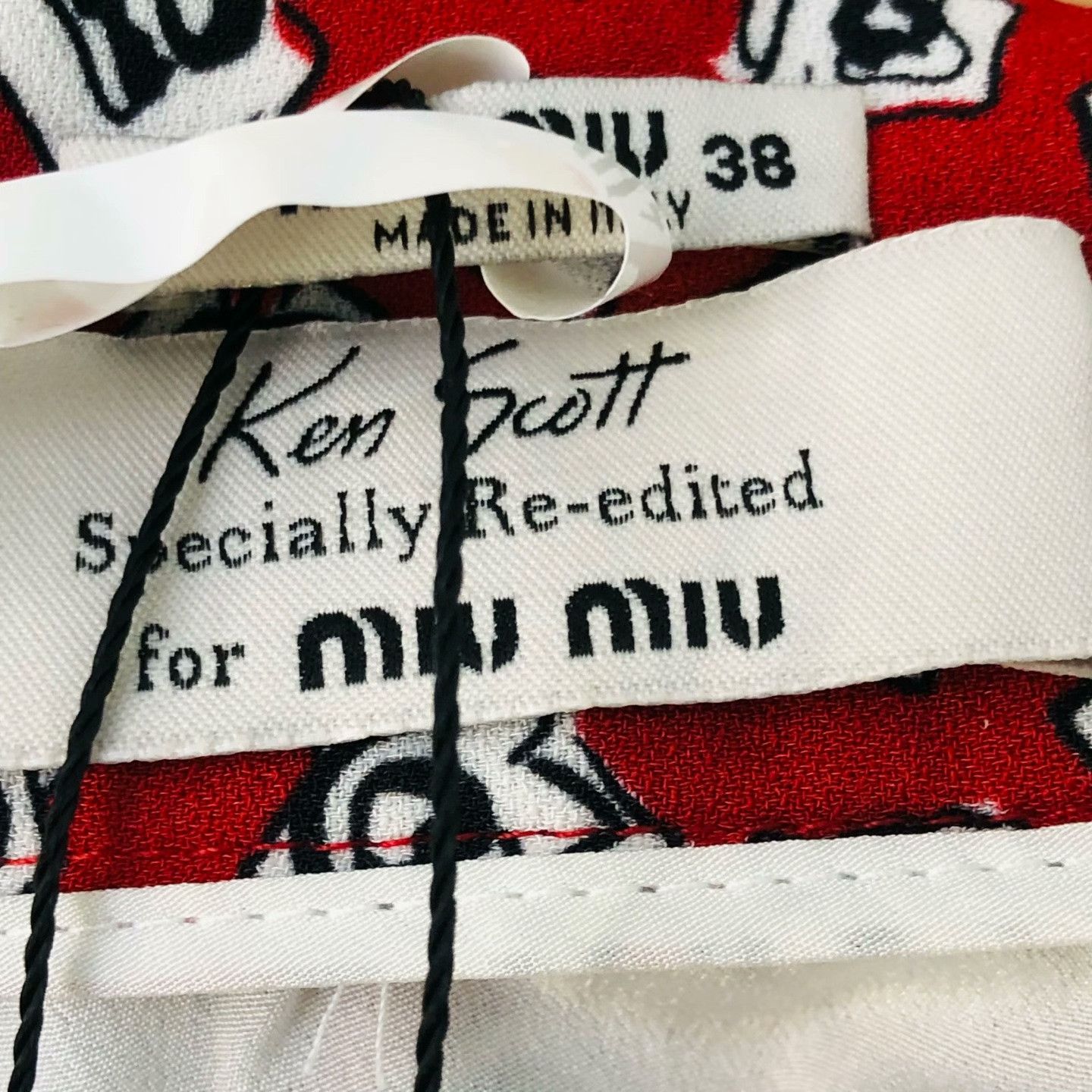 Miu Miu Miu Miu Collab Skirt S Women Size 26" / US 2 / IT 38 - 6 Thumbnail