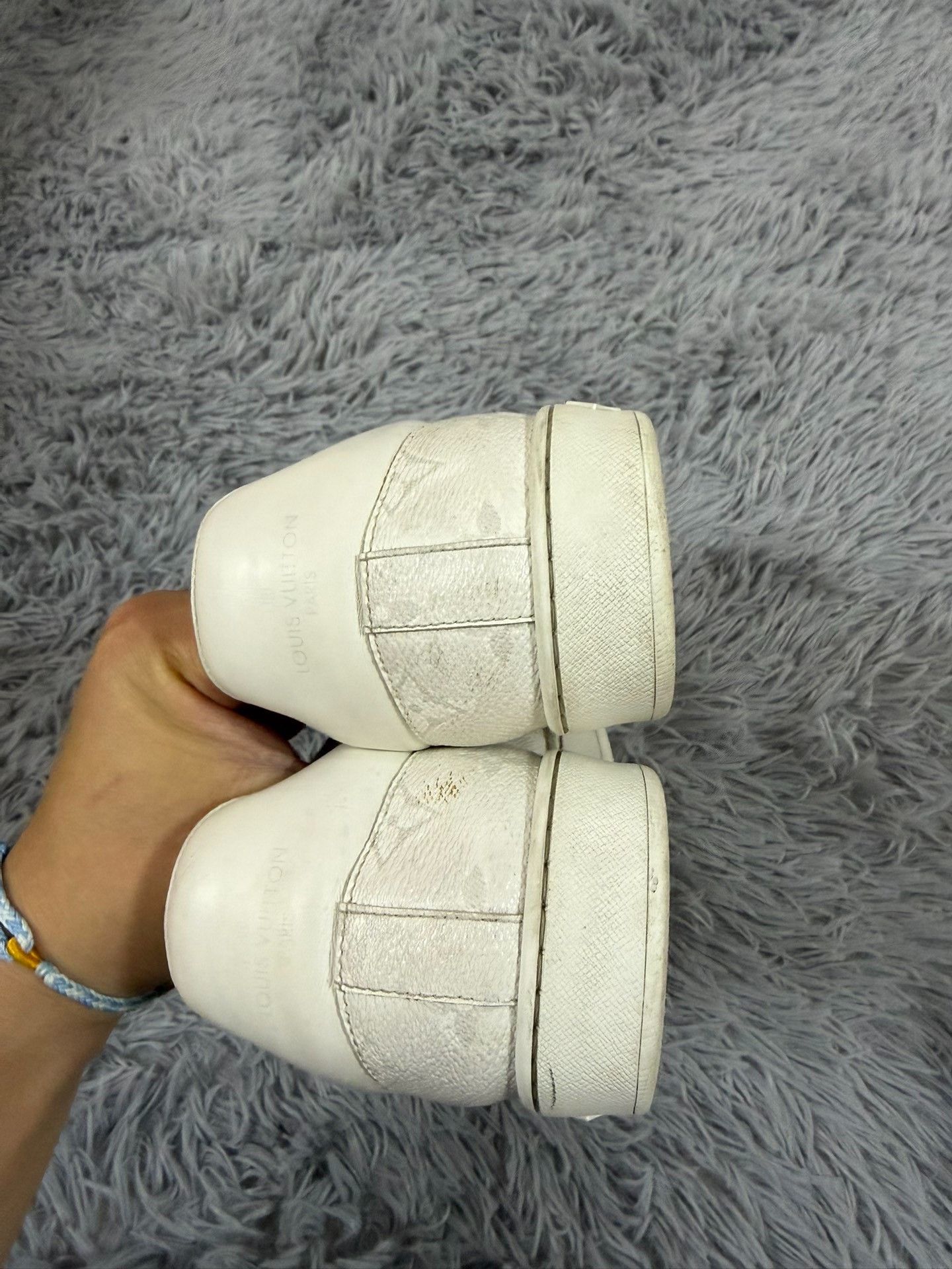 Louis Vuitton Louis Vuitton White Lowtop Sneakers 40 Men Size US 7.5 / EU 40-41 - 4 Thumbnail