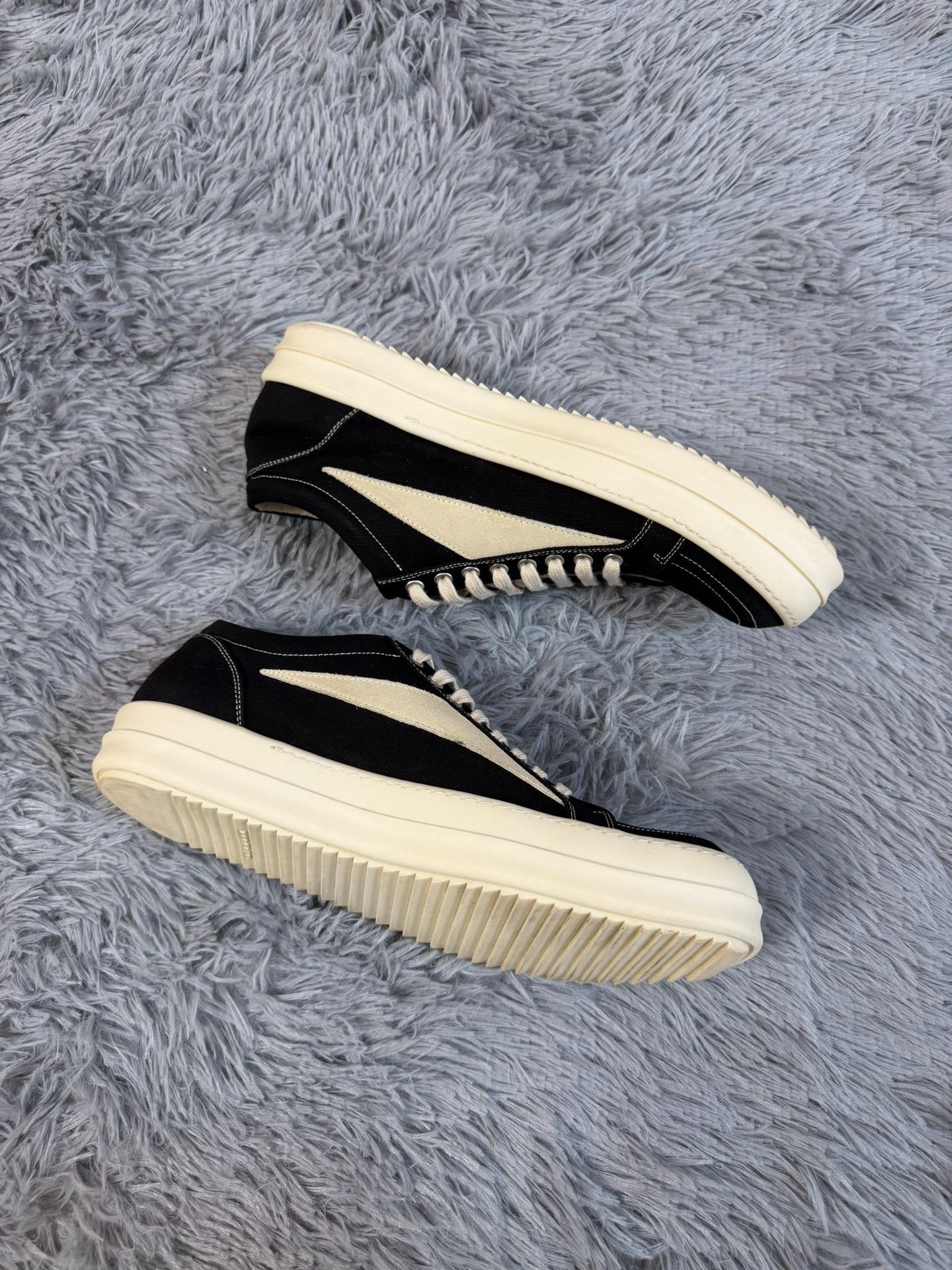 Rick Owens Rick Owens Black Lowtop Sneakers 44 Men Size US 10.5 / EU 43-44 - 3 Thumbnail