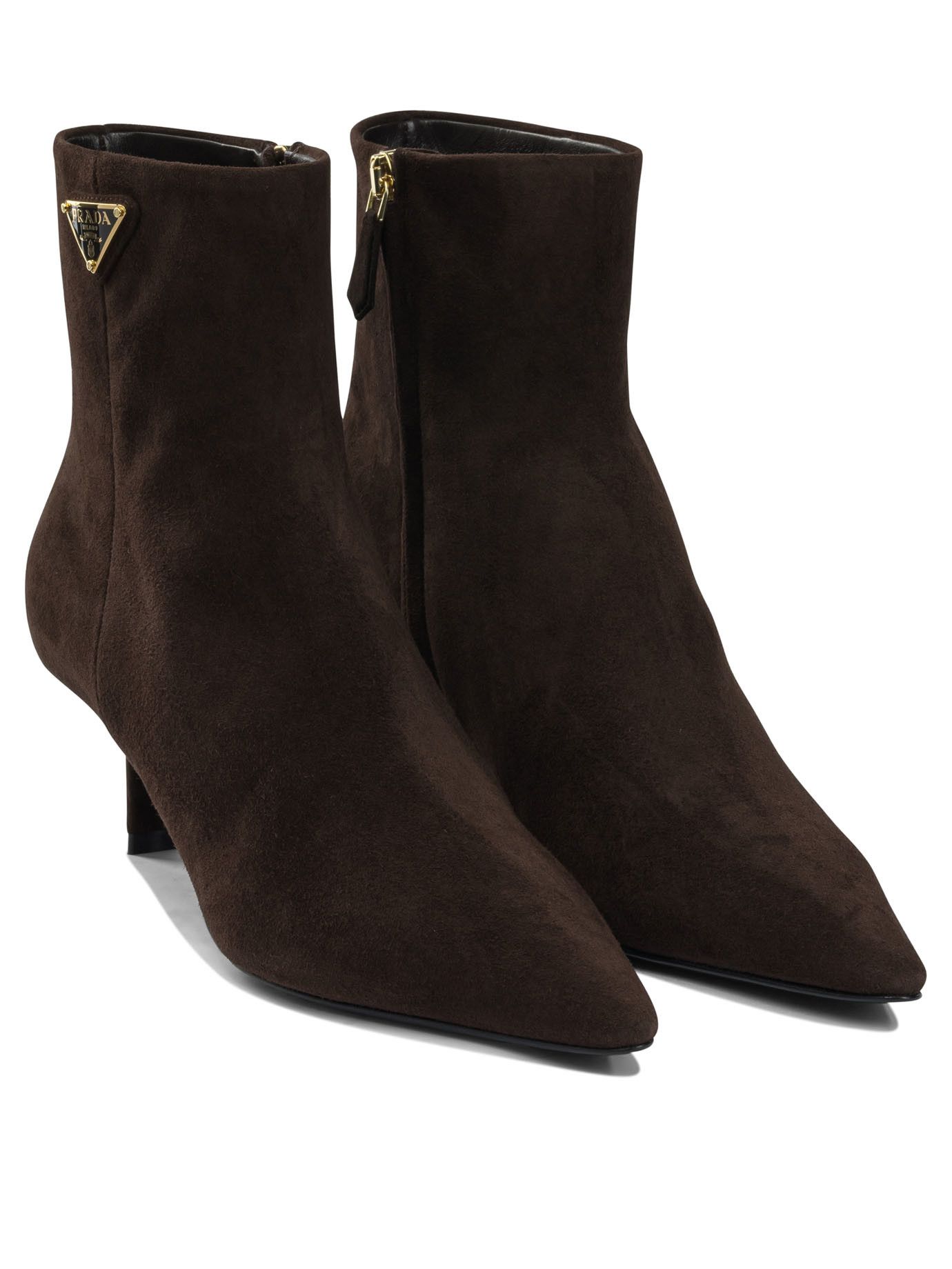 Prada Prada Logo Leather Ankle Boots 30 Mm IT 36 Women - USA Duties Paid Size US 6 / IT 36 - 2 Thumbnail